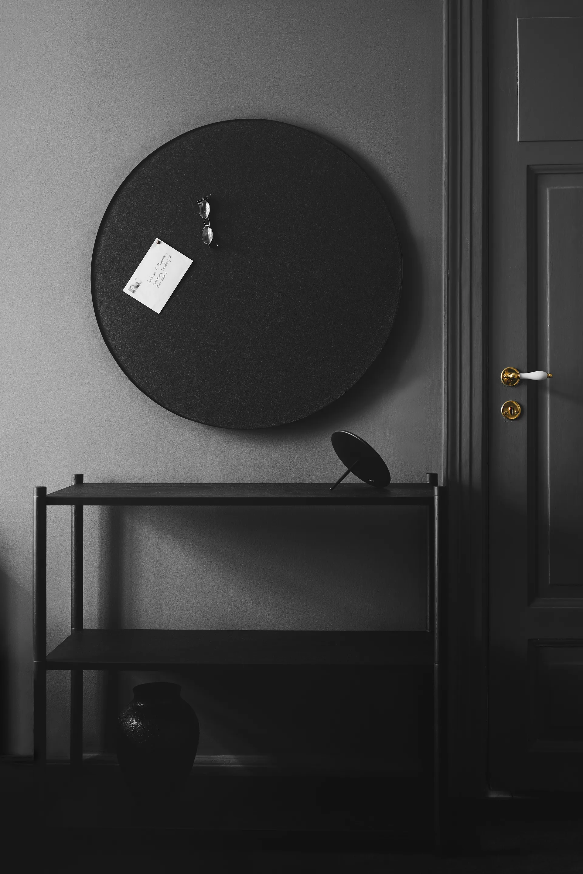 Retell quadro de avisos Ø80 cm, Preto  Gejst