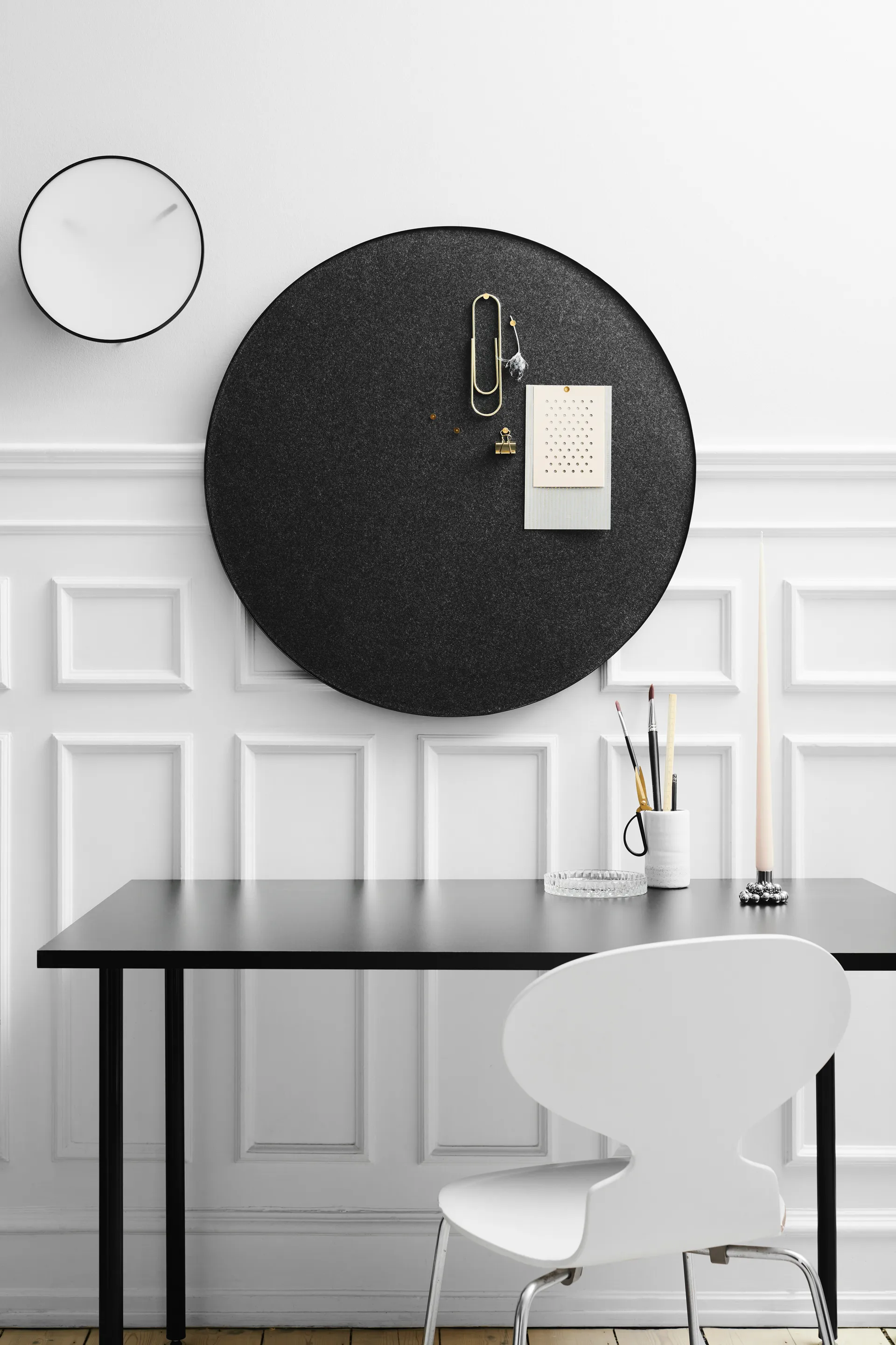 Retell quadro de avisos Ø80 cm, Preto  Gejst