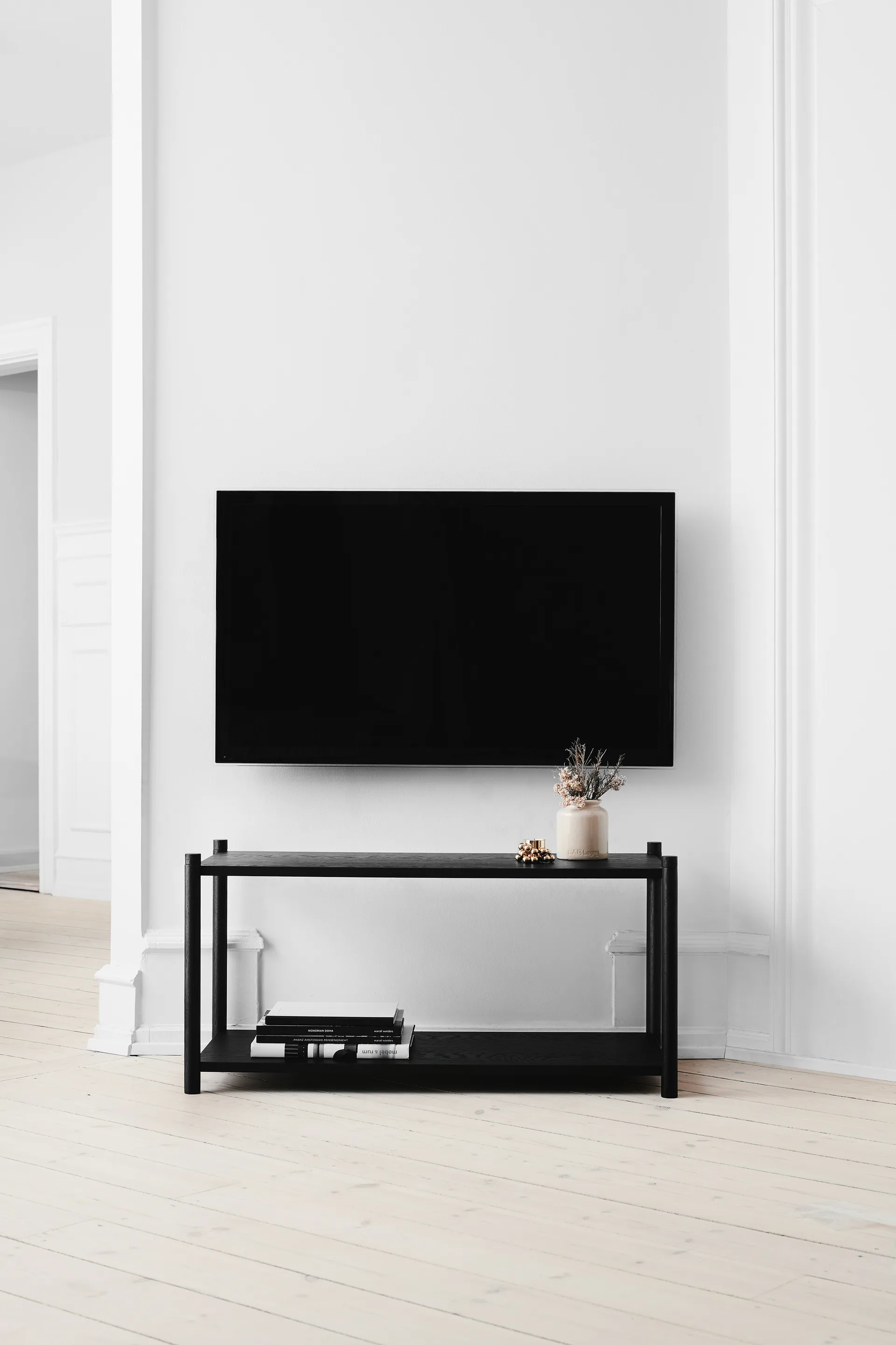 Sceene estante F, Preto manchado carvalho-preto Gejst