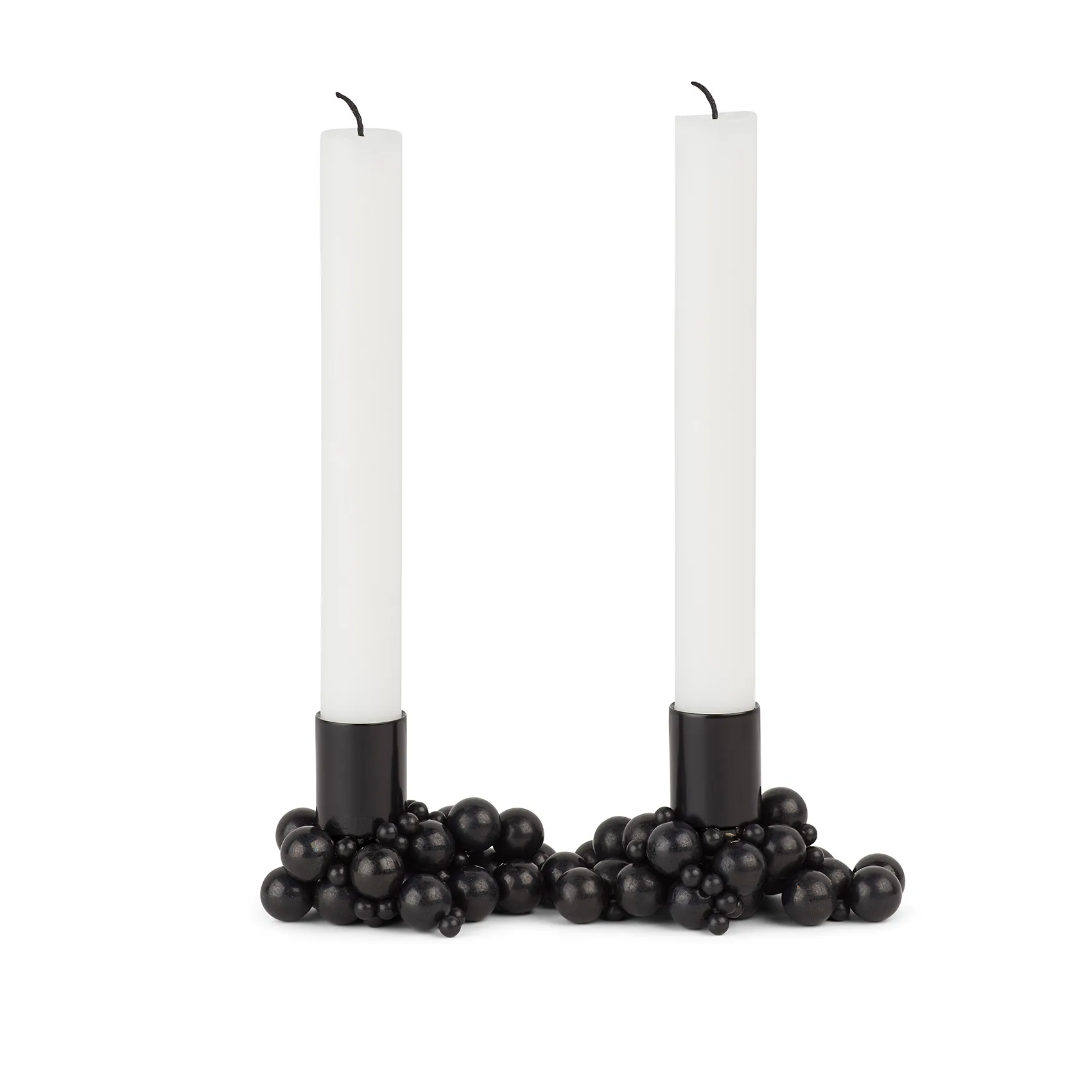 Suporte de velas Molekyl 2, preto Gejst