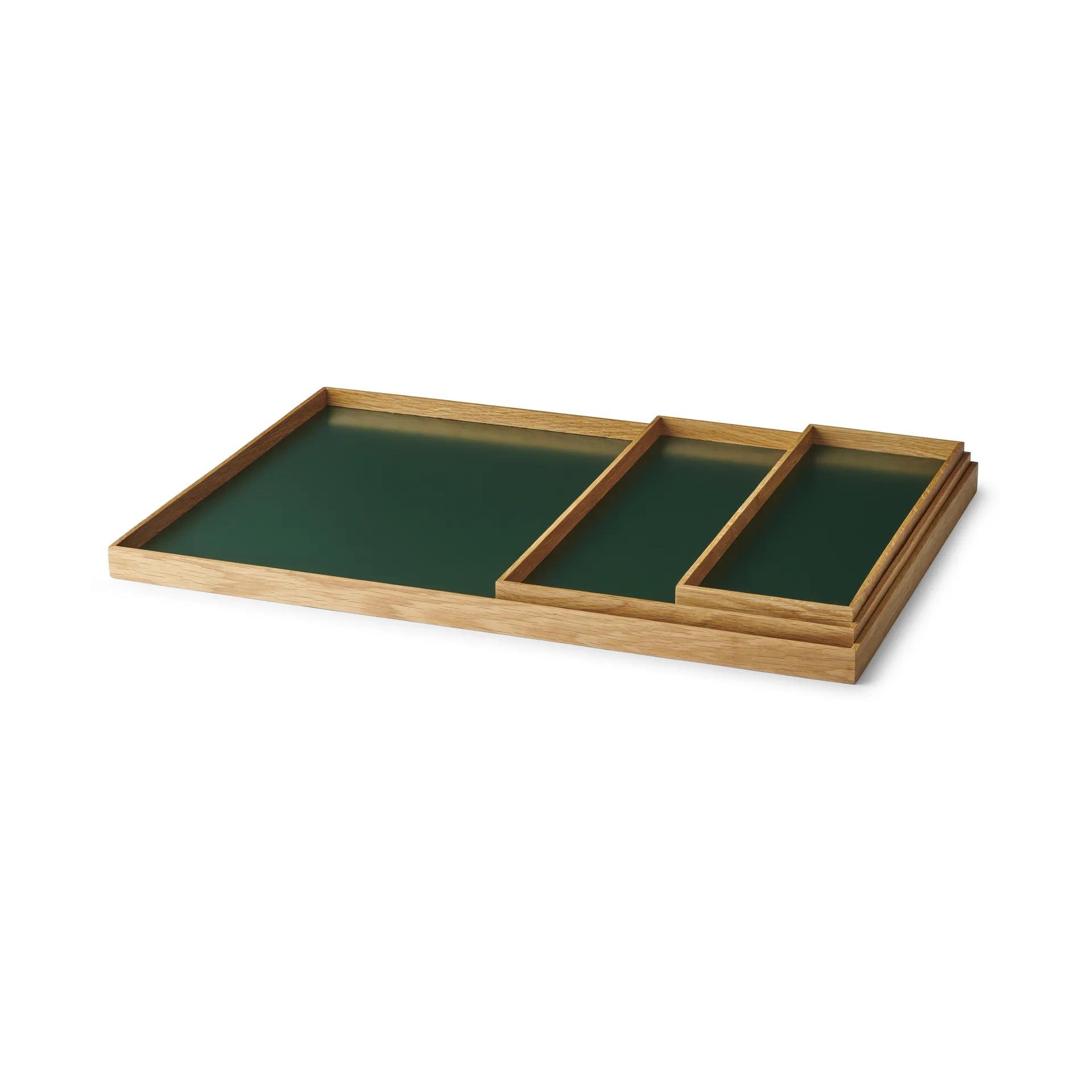 Tabuleiro Frame grande 35,5x50,6 cm, Carvalho-verde Gejst
