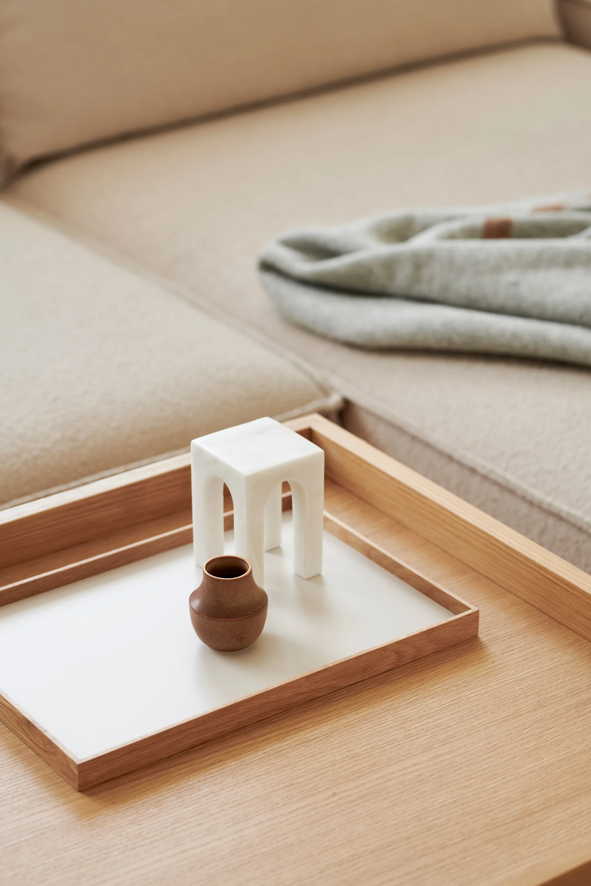 Tabuleiro Frame médio 23x34 cm, Carvalho-bege  Gejst