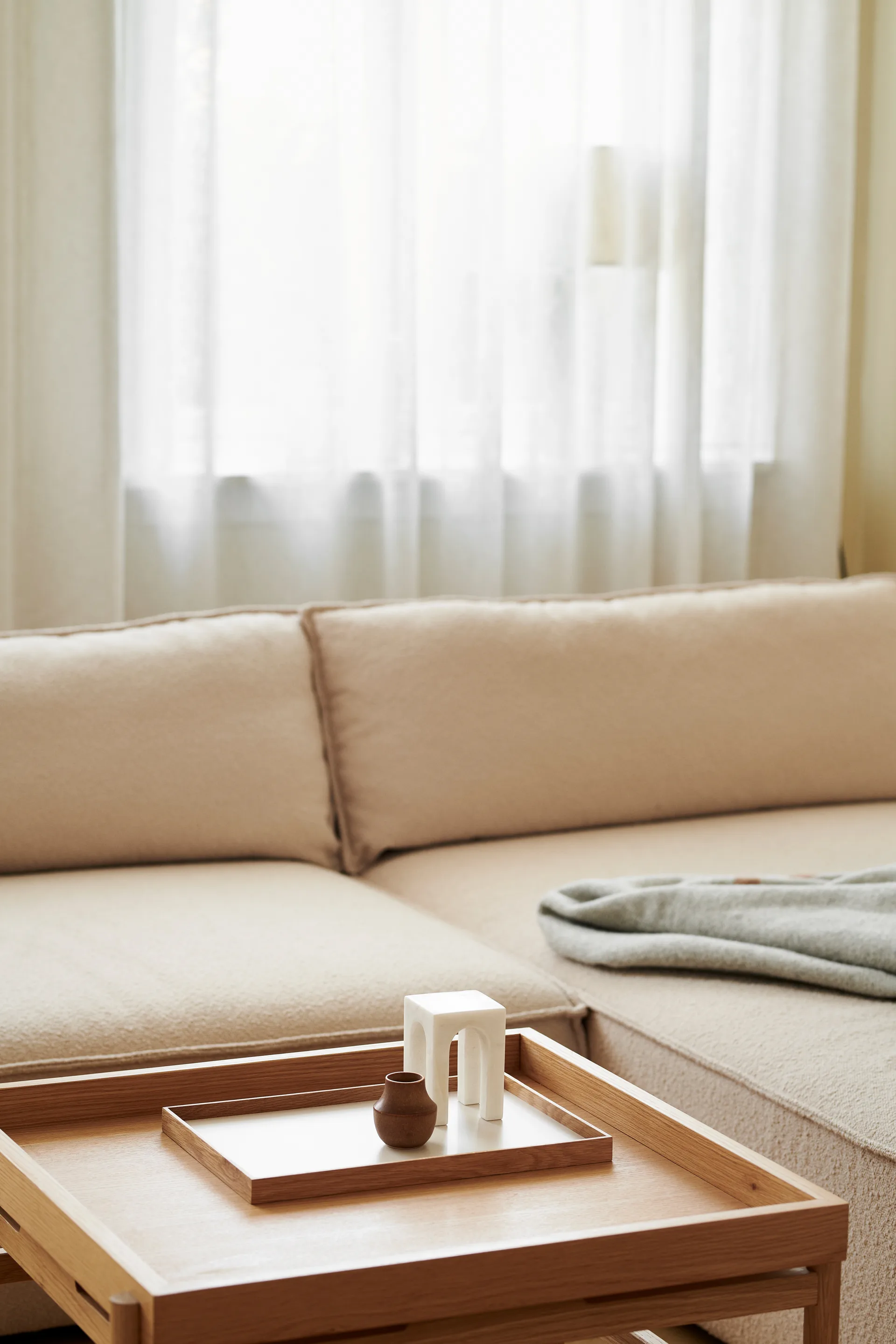 Tabuleiro Frame médio 23x34 cm, Carvalho-bege  Gejst