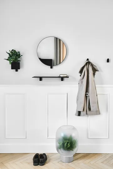 Vaso de flores Kollage Ø14 cm - Preto-carvalho - Gejst