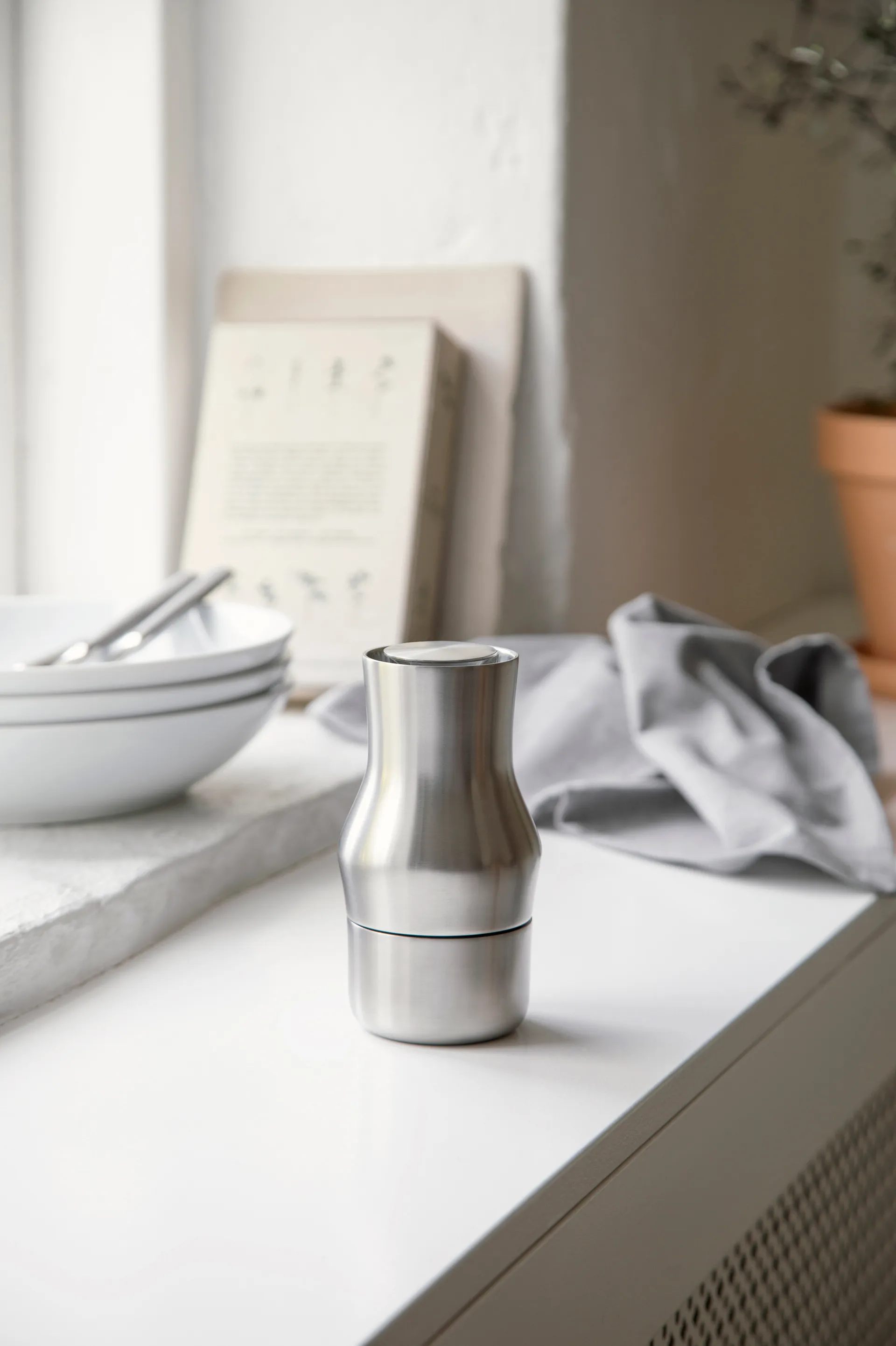 Dorotea moedor de especiarias 14 cm, Aço fosco Gense