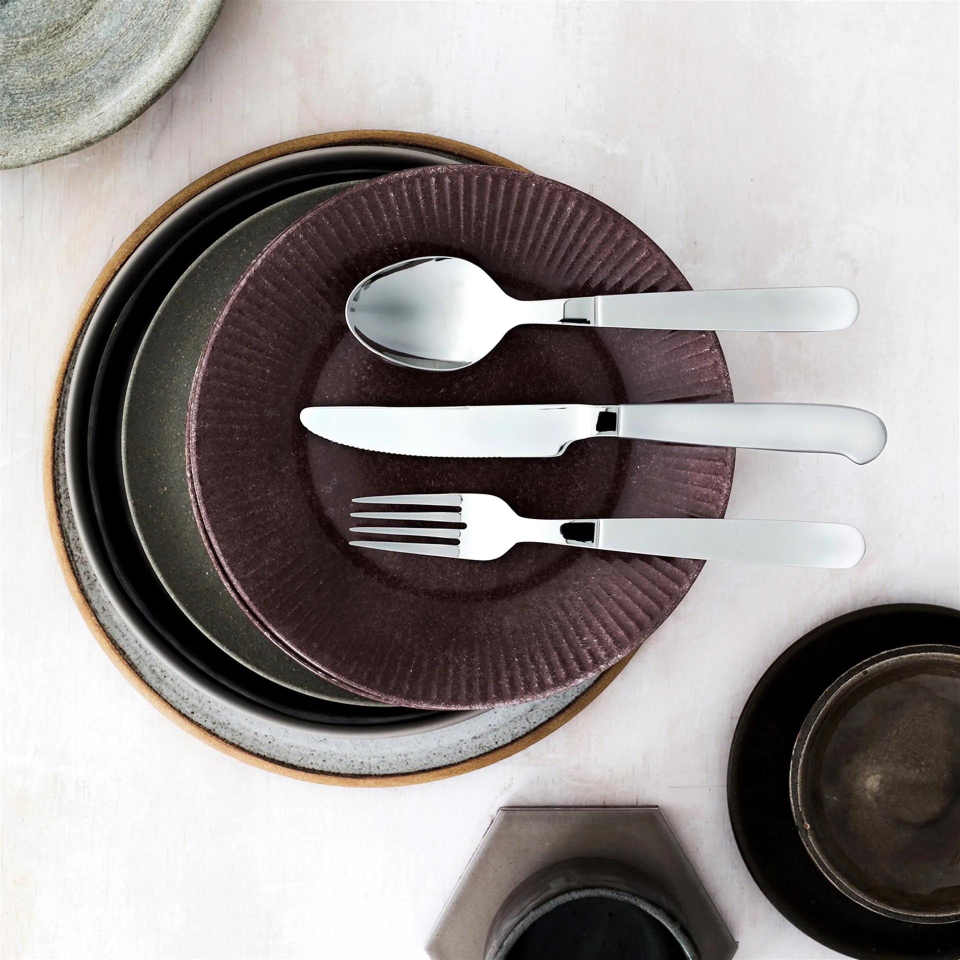 Garfo de entradas e sobremesa Rejka, Aço inoxidável Gense