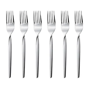 Garfo de sobremesa Twist, 6 un. - Aço inoxidável - Gense