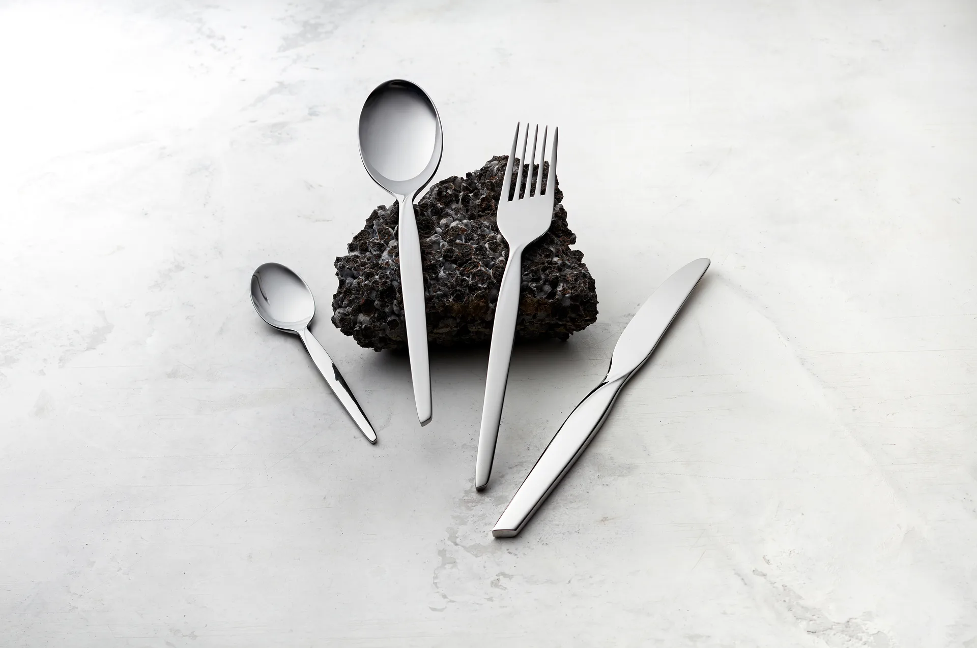 Garfo de sobremesa Twist, 6 un., Aço inoxidável Gense