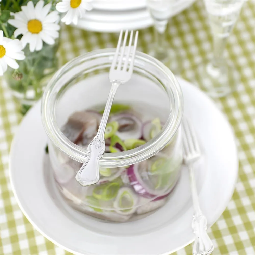 Talheres Olga, prata, garfo Gense