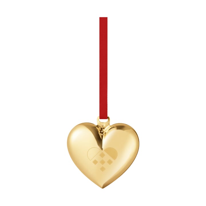 2025 års coração de Natal  - Latão folheado a ouro - Georg Jensen