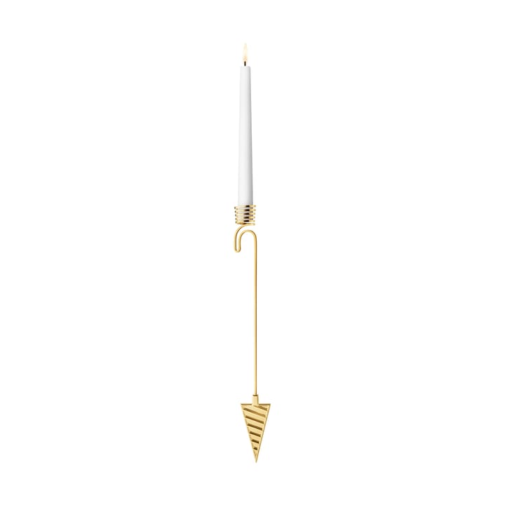 2025 års suporte em forma de cone para vela da árvore de Natal - Liga de zinco banhada a ouro - Georg Jensen