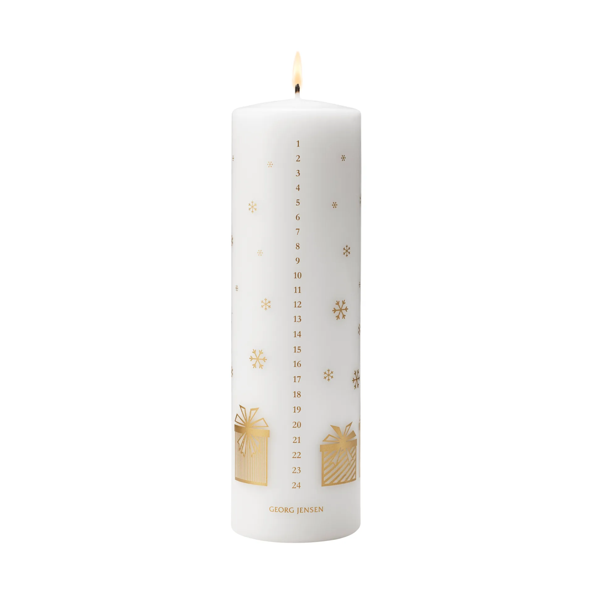 2025 års vela de calendário, Branco-dourado Georg Jensen