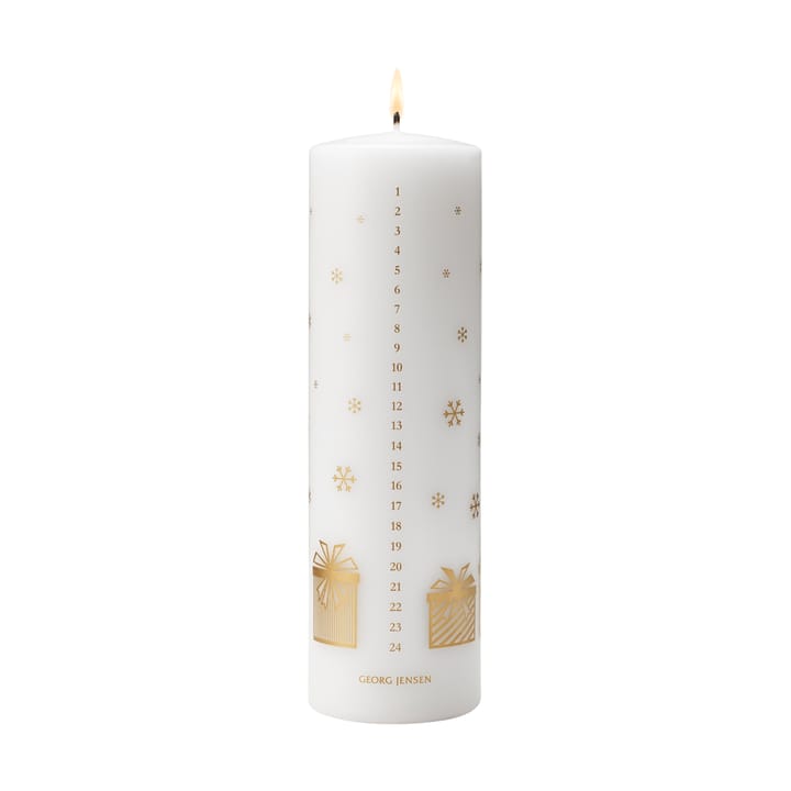 2025 års vela de calendário  - Branco-dourado - Georg Jensen