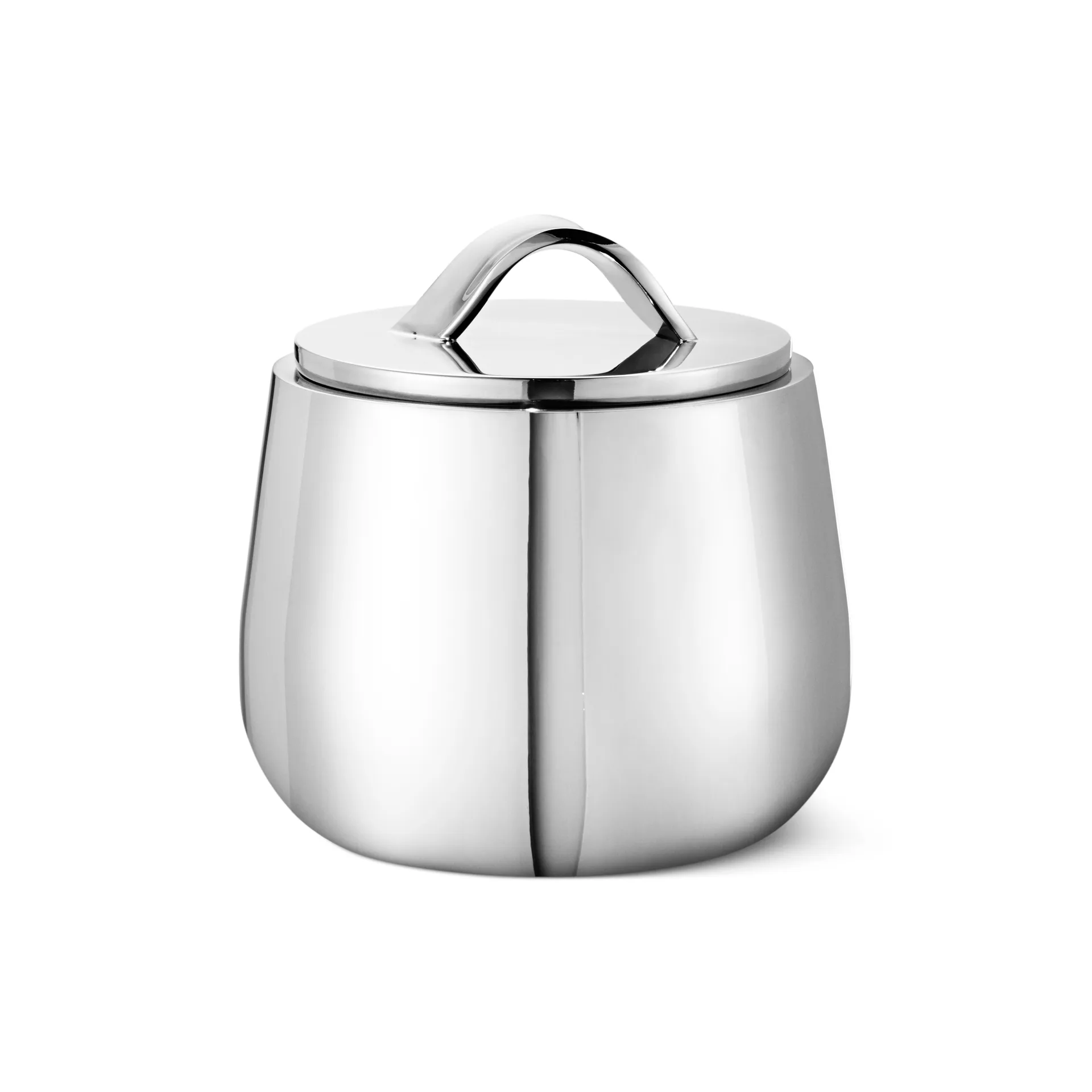 Açucareiro com tampa Helix, Aço inoxidável Georg Jensen