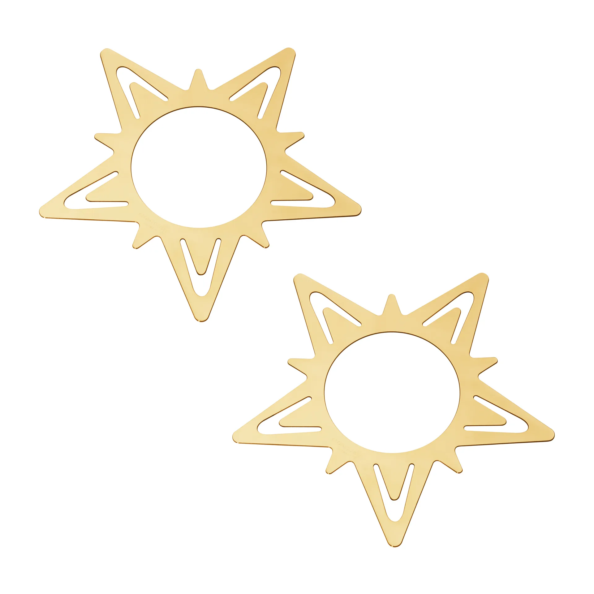 Anel de guardanapo Classic Christmas Star Ø9 cm 2 unid, Ouro Georg Jensen