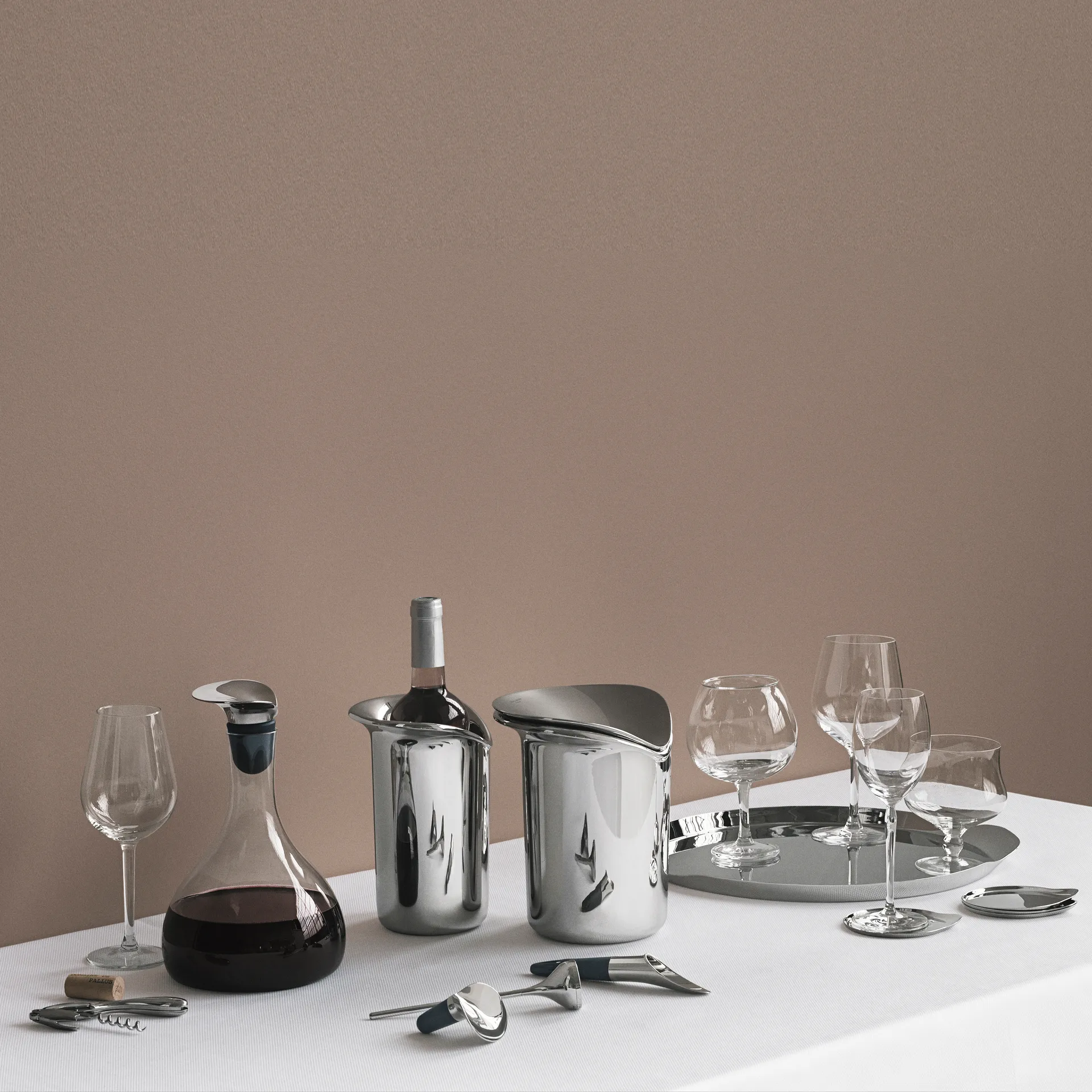 Balde para gelo e pinça Wine, 21 cm Georg Jensen