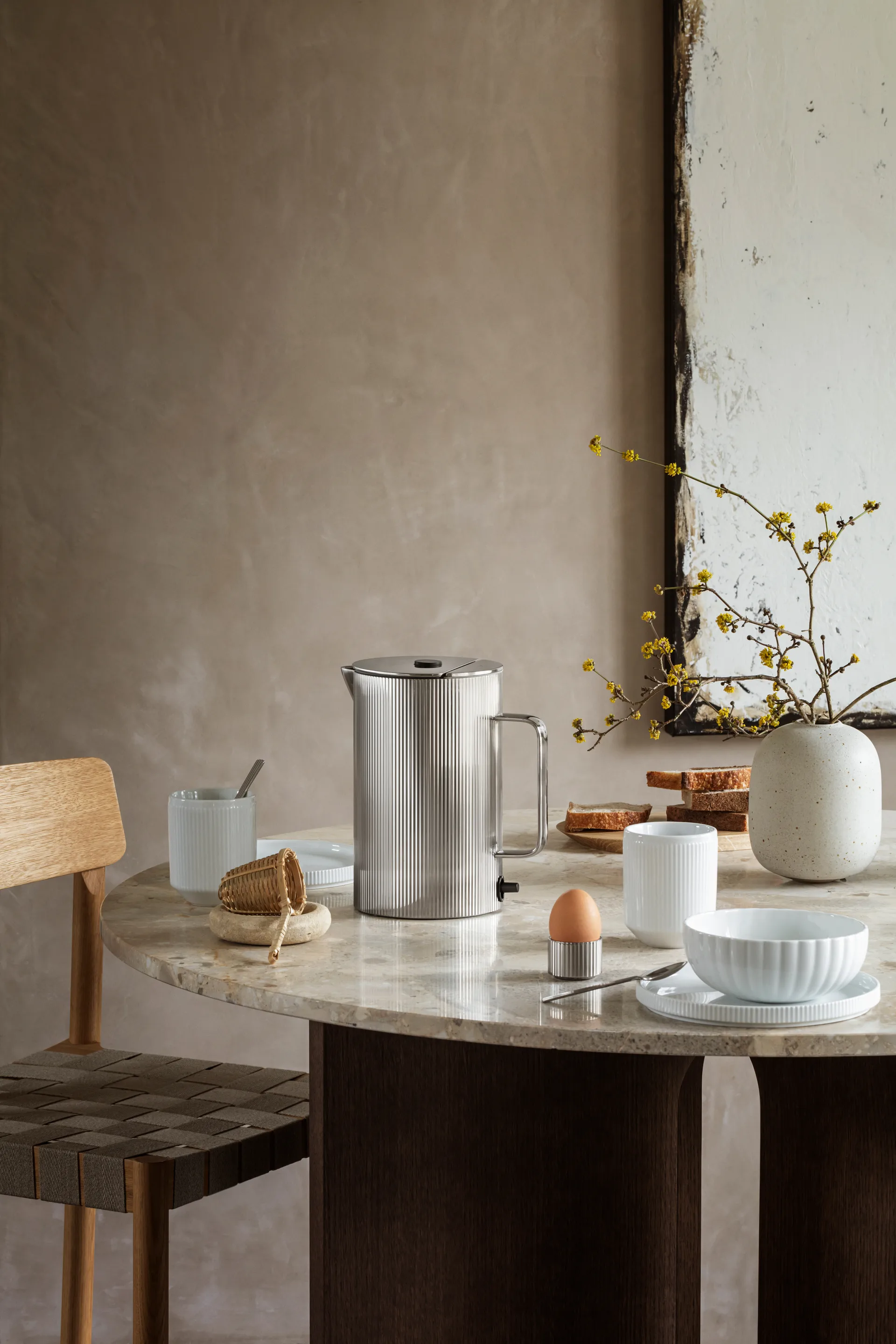 Bernadotte chaleira elétrica, Aço inoxidável Georg Jensen