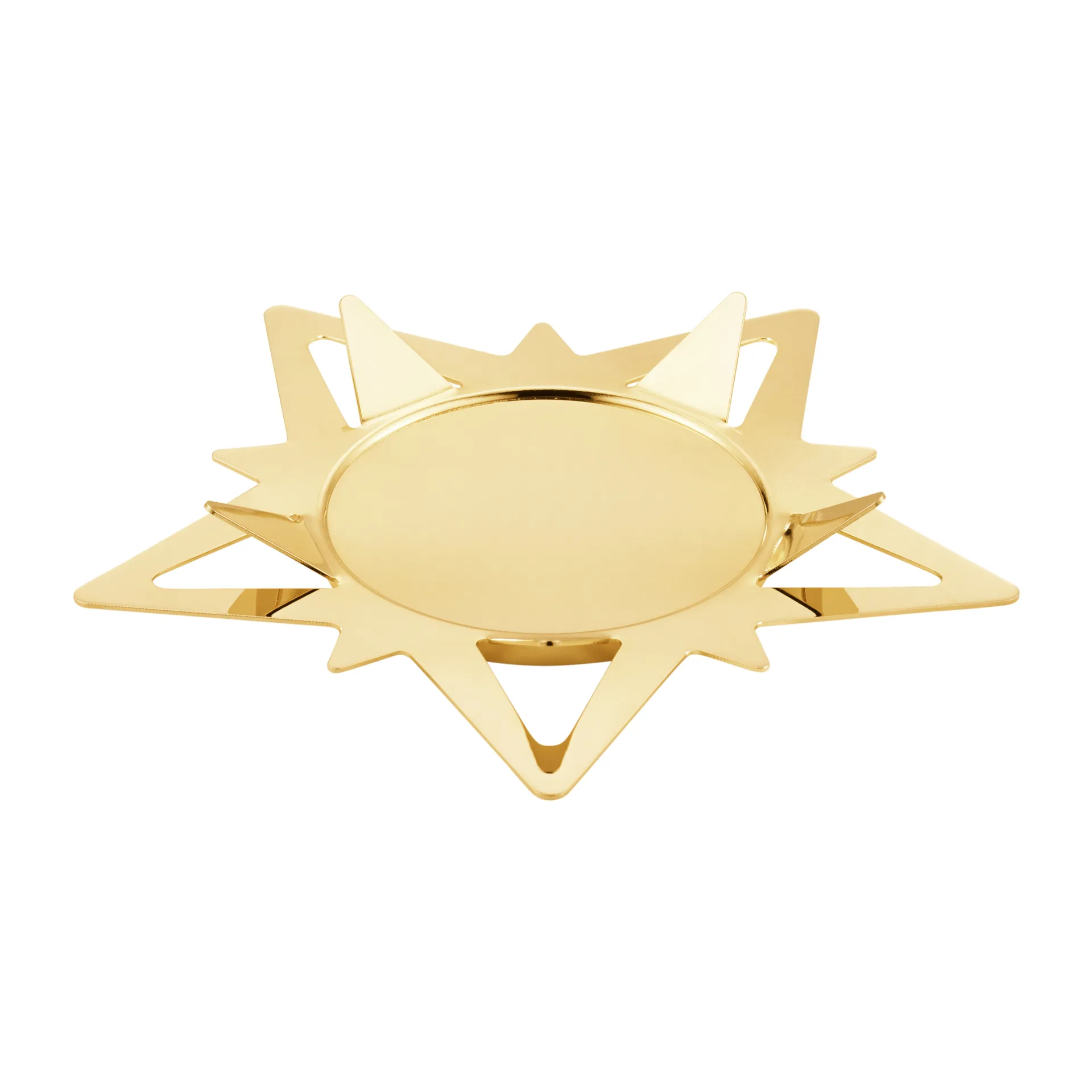 Castiçal Classic Christmas Star Ø16 cm, Ouro Georg Jensen