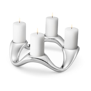 Castiçal Cobra Ø33 cm - Aço inoxidável - Georg Jensen