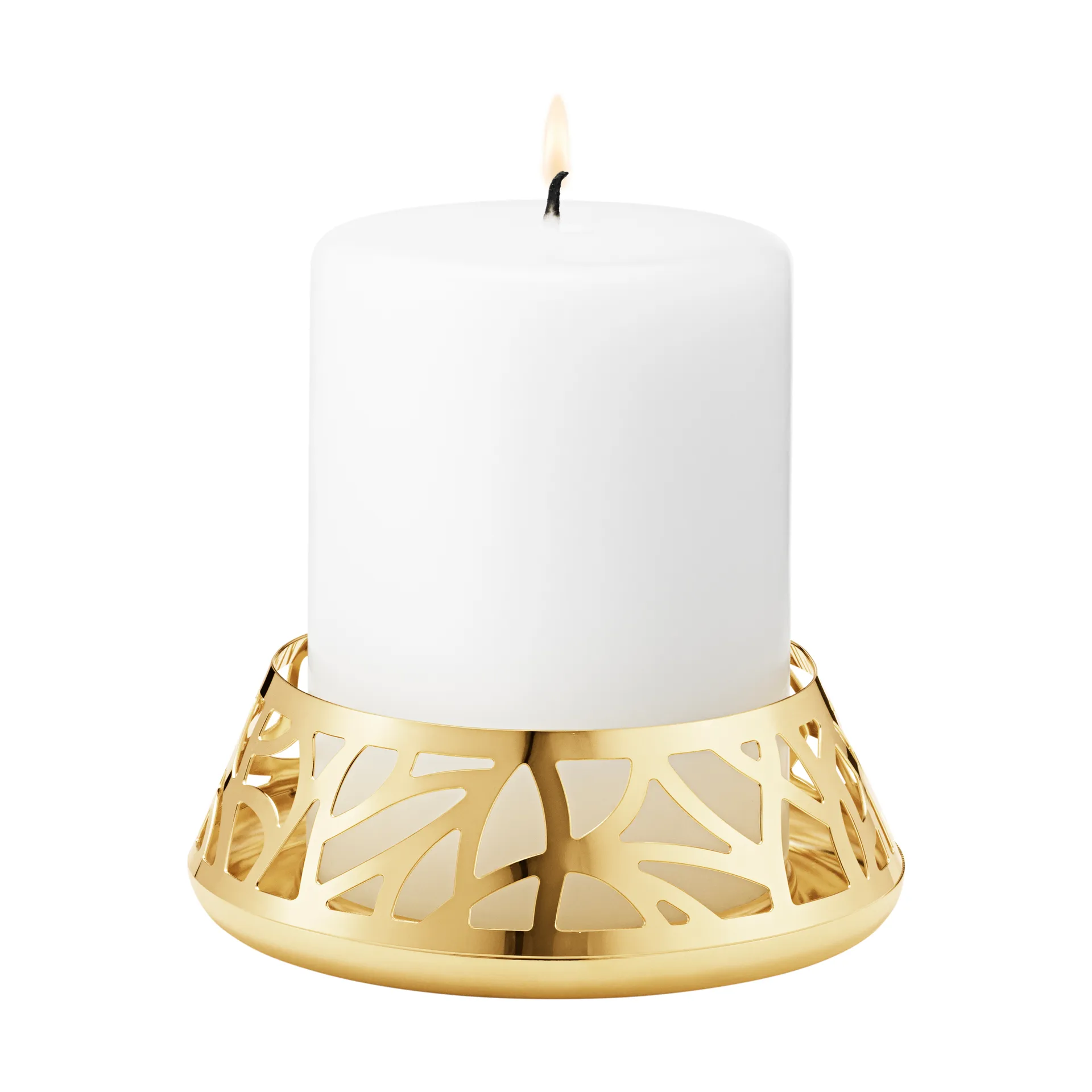 Castiçal em bloco 2023, Banhado a ouro Georg Jensen