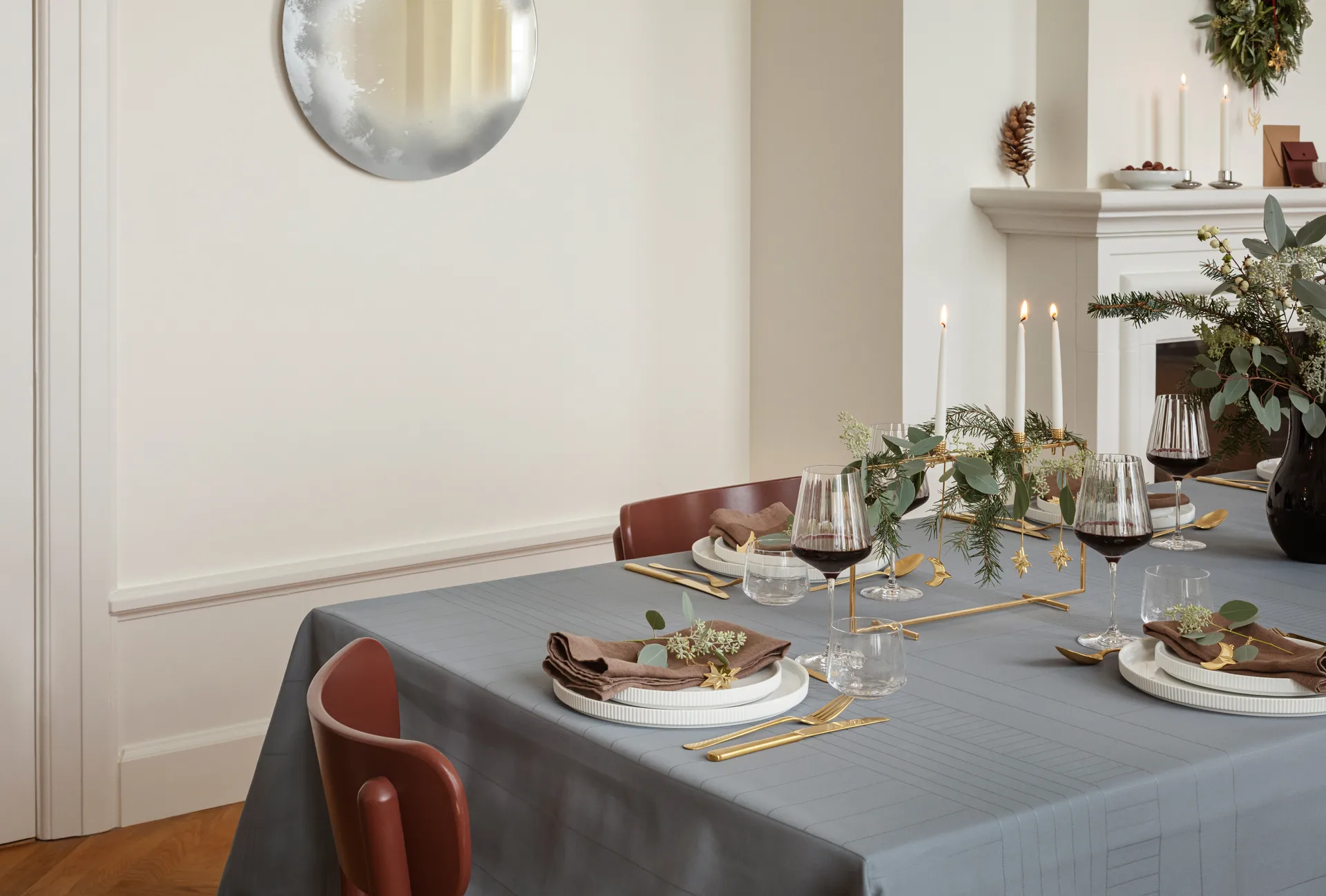 Castiçal Estrela 2024, Banhado a ouro Georg Jensen
