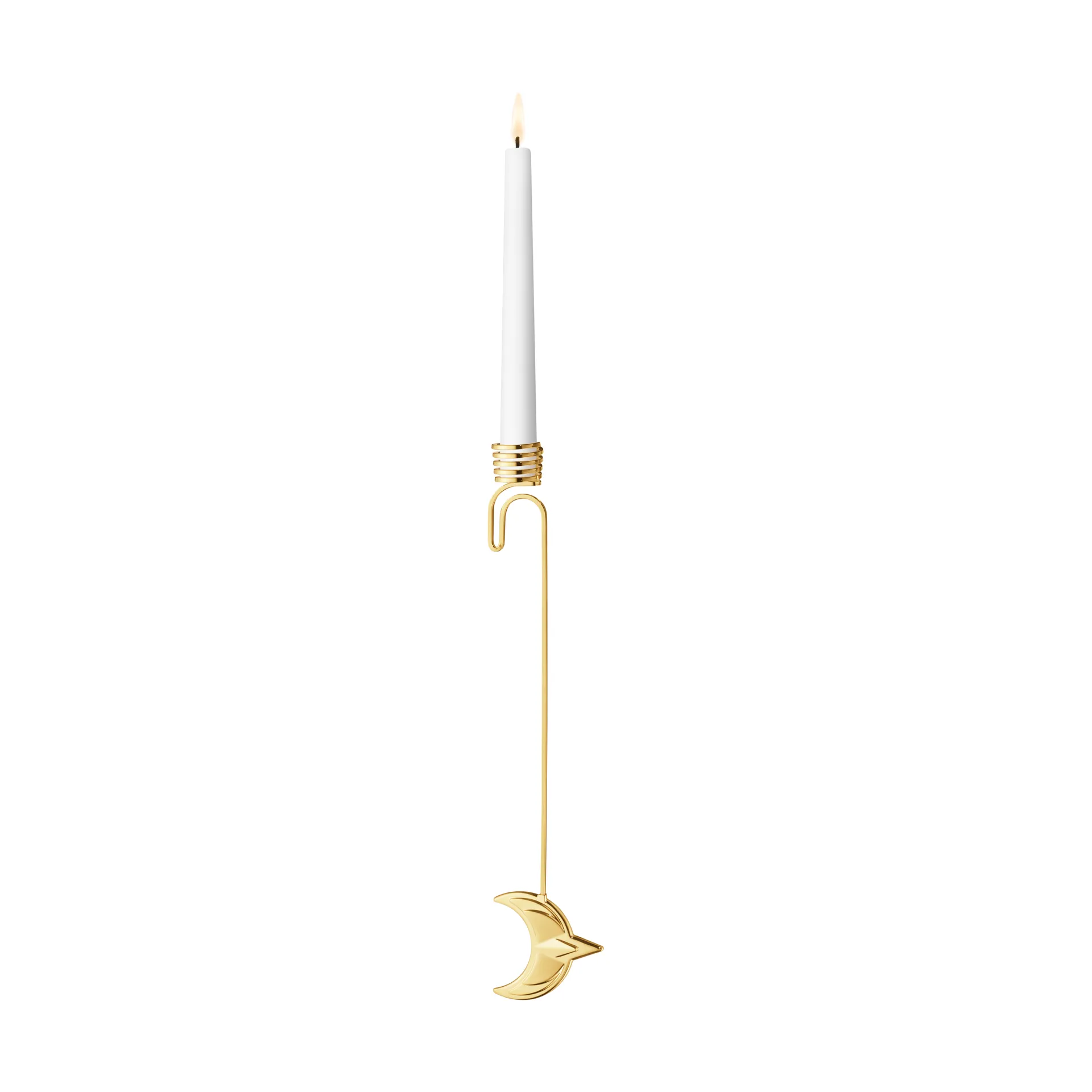 Castiçal Lua 2024, Banhado a ouro Georg Jensen