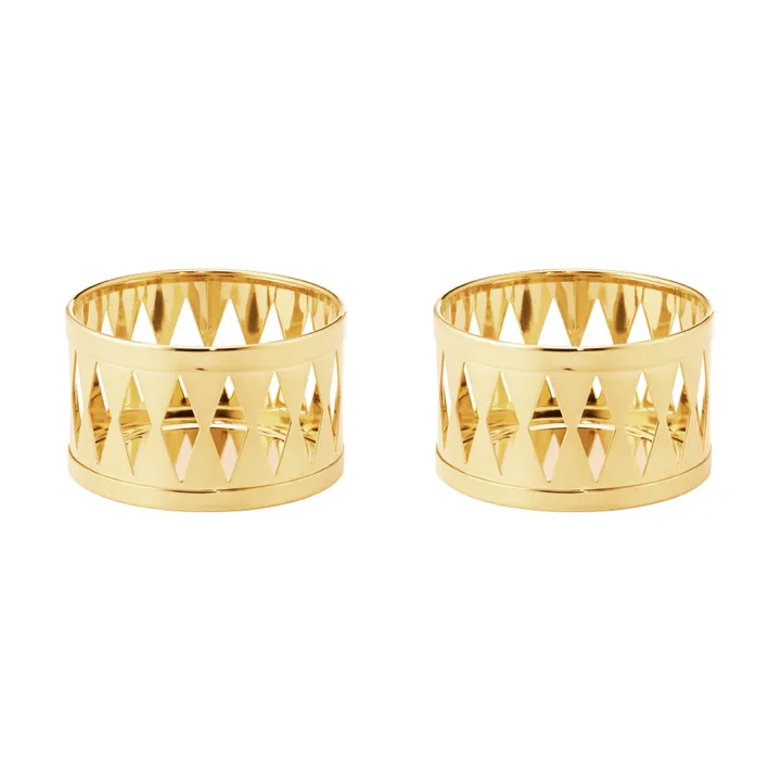 castiçal para vela tealight de 2026 - Dourado, pack de 2 - Georg Jensen