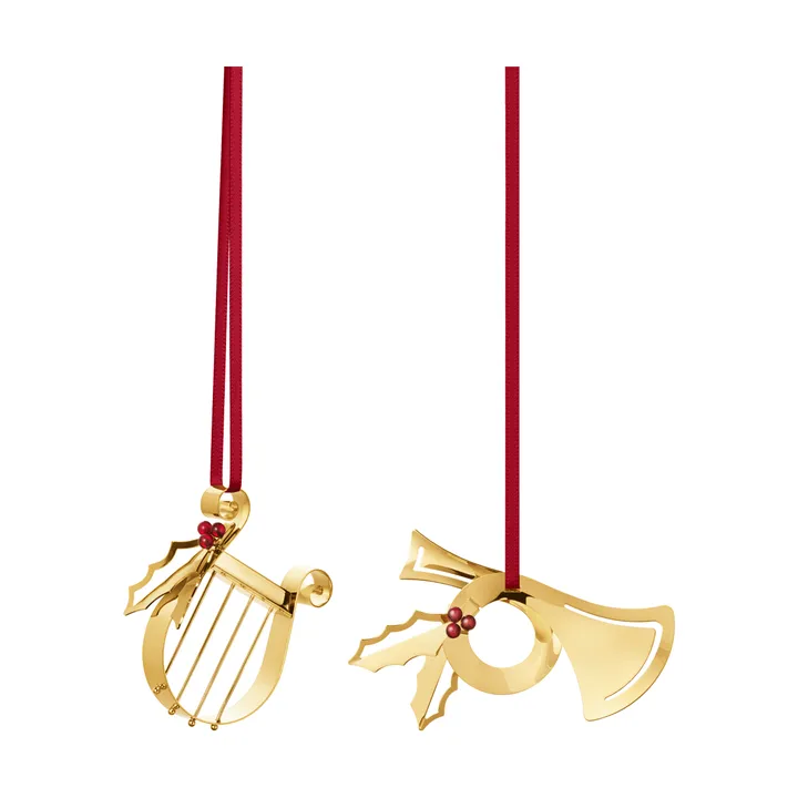 conjunto de enfeites de Natal de 2026 - ouro - Georg Jensen