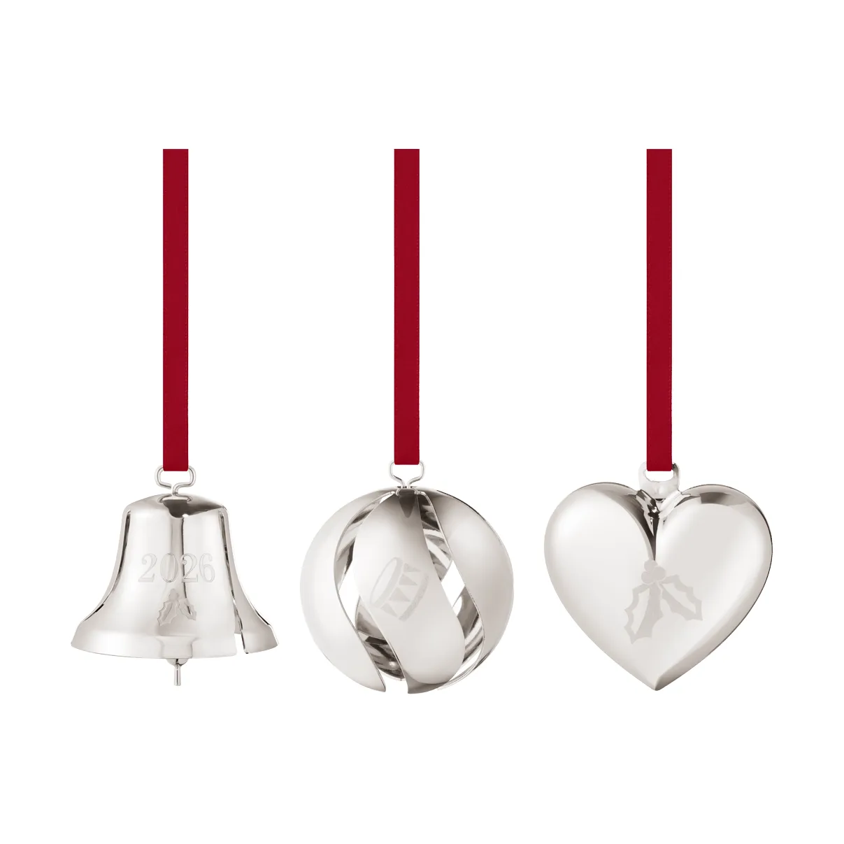 conjunto decorativo de 2026, Palladium, 3 peças Georg Jensen