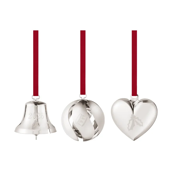 conjunto decorativo de 2026 - Palladium, 3 peças - Georg Jensen