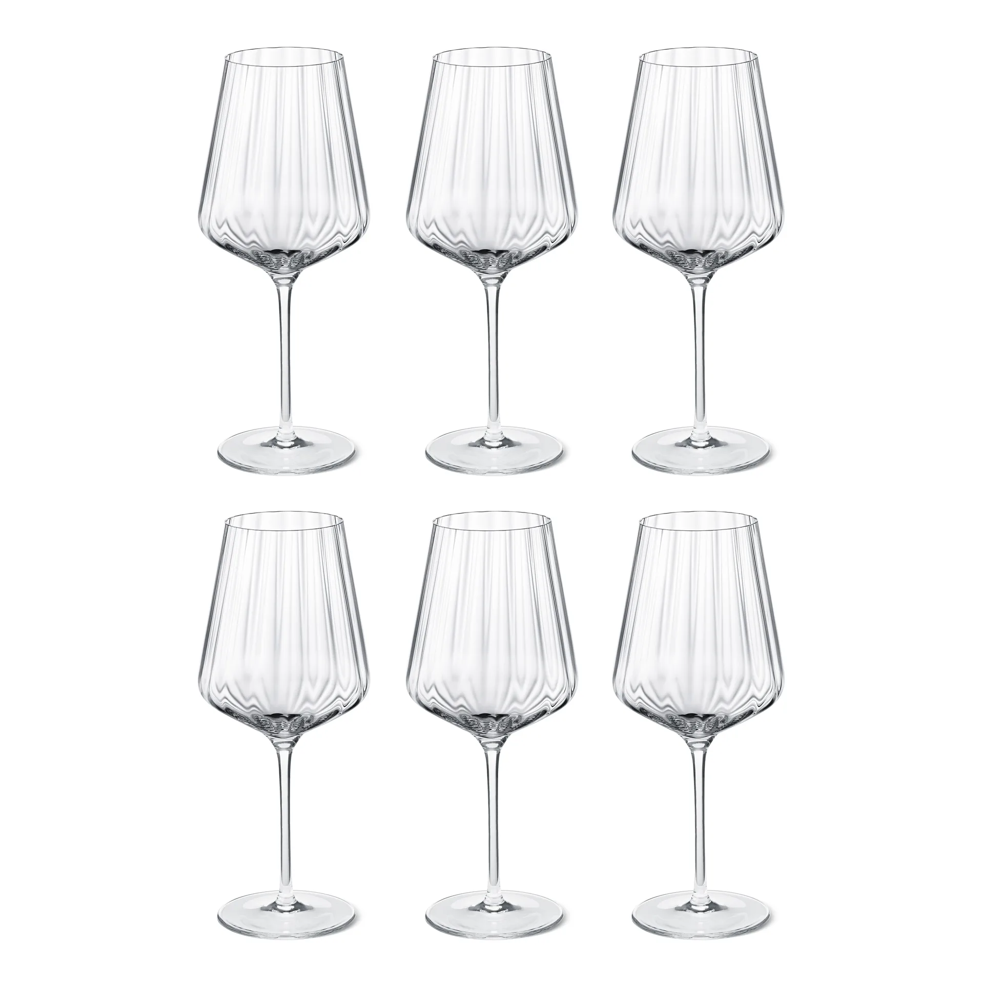 Copo de vinho branco Bernadotte 6 un., cristalino Georg Jensen