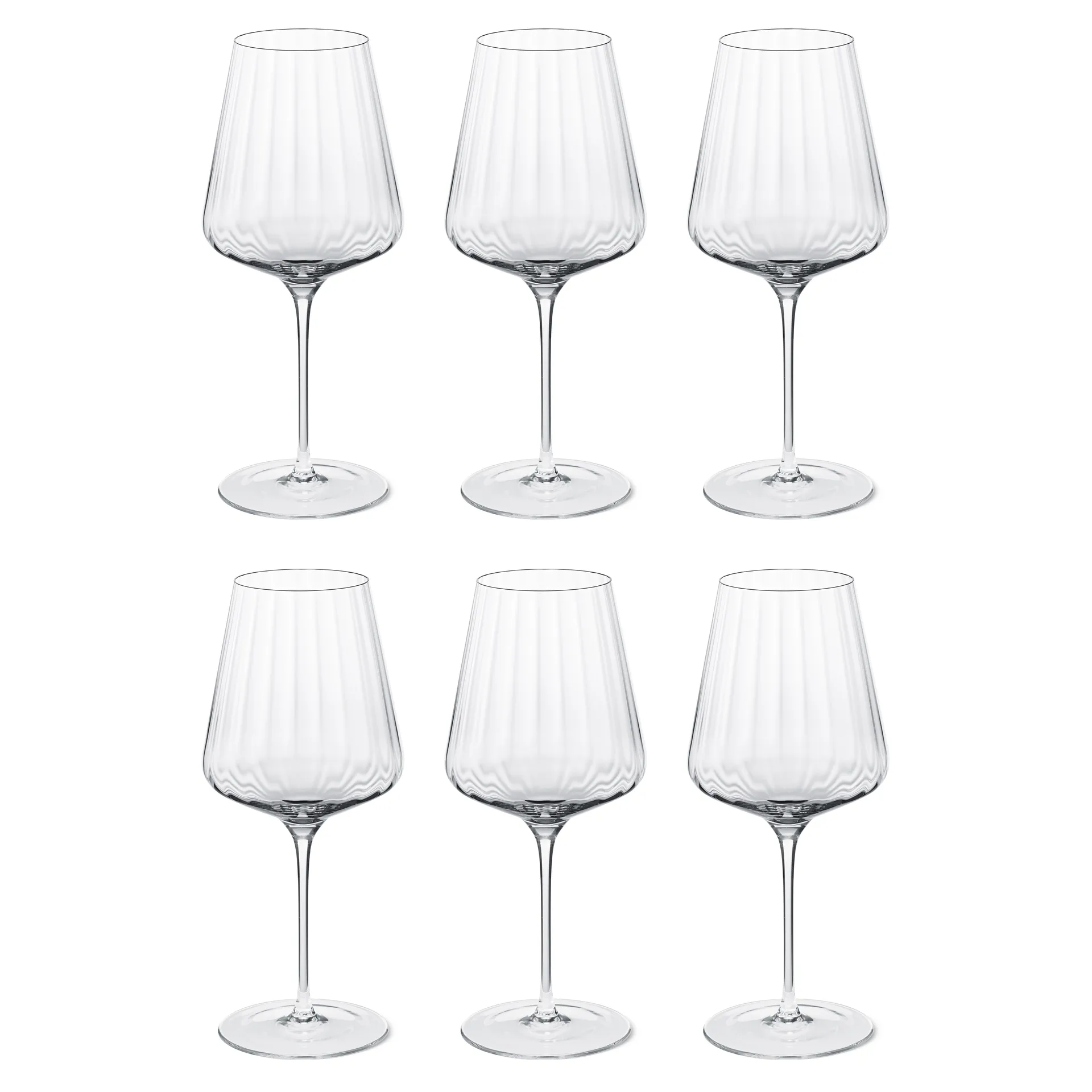 Copo de vinho tinto Bernadotte 6 un., cristalino Georg Jensen
