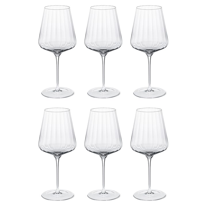 Copo de vinho tinto Bernadotte 6 un. - cristalino - Georg Jensen