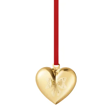 Coração de Natal 2022 the year's - banhado a ouro - Georg Jensen