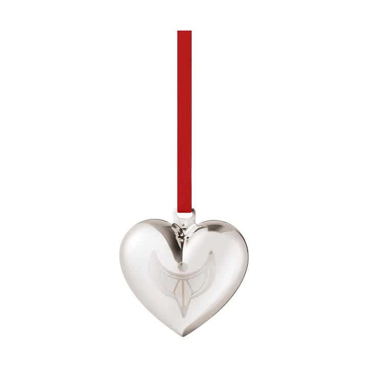 Coração de Natal 2024 - Banhado a paládio - Georg Jensen