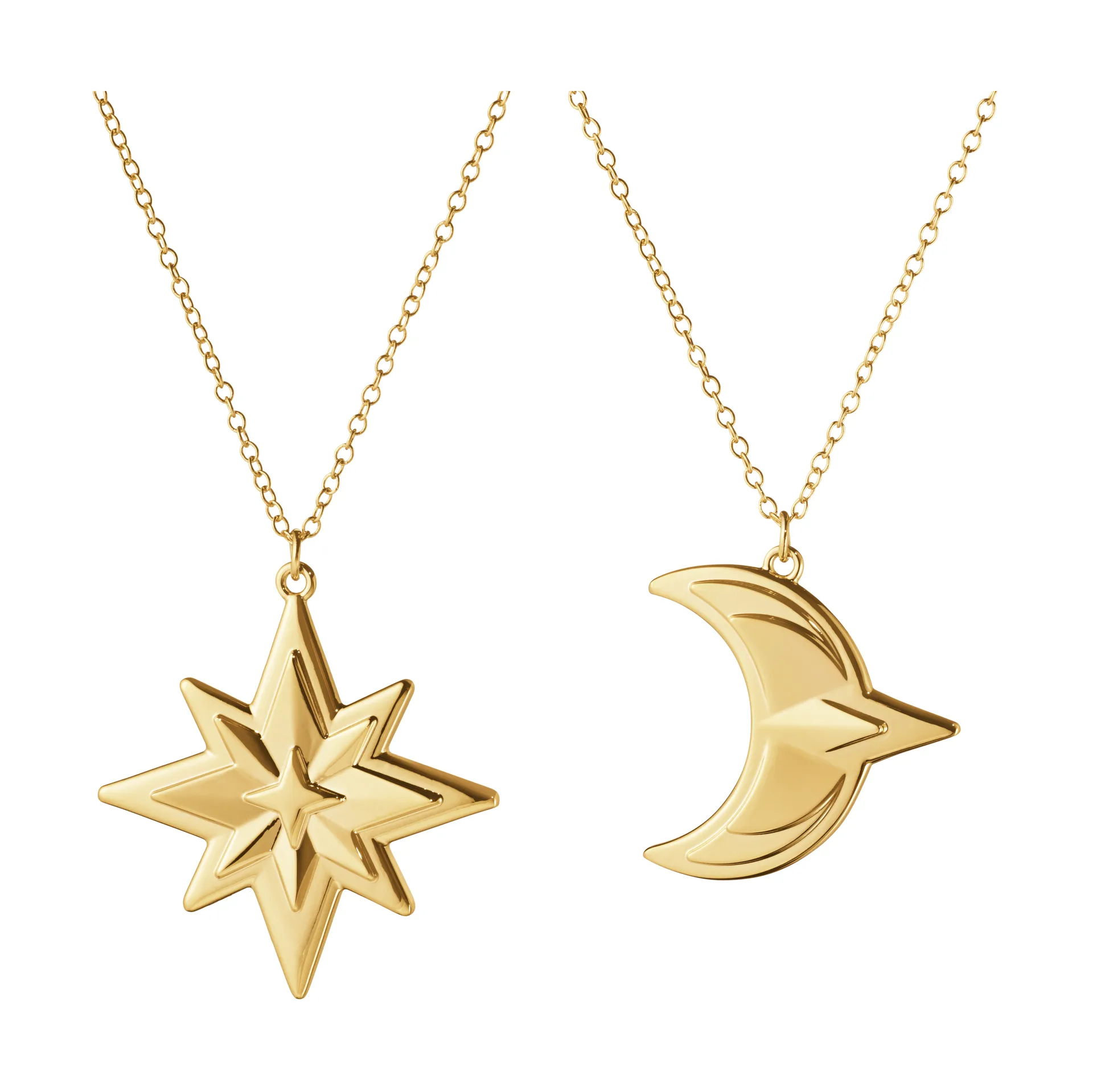 Enfeite de Natal Anjo 2024, 2 peças, Banhado a ouro Georg Jensen