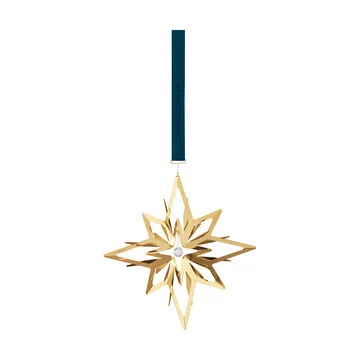 Enfeite de Natal Estrela 2024 - Banhado a ouro - Georg Jensen