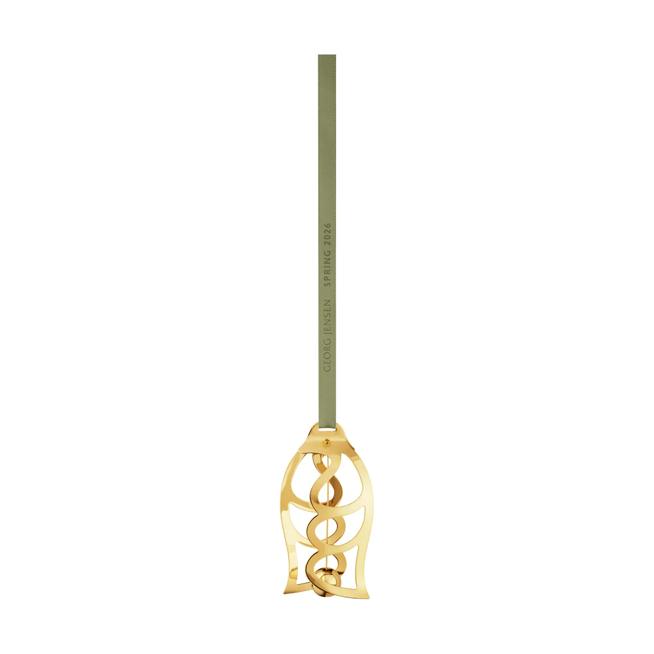 Enfeite de Páscoa Georg Jensen, Tulipa, dourado 18 K, 2026 Georg Jensen