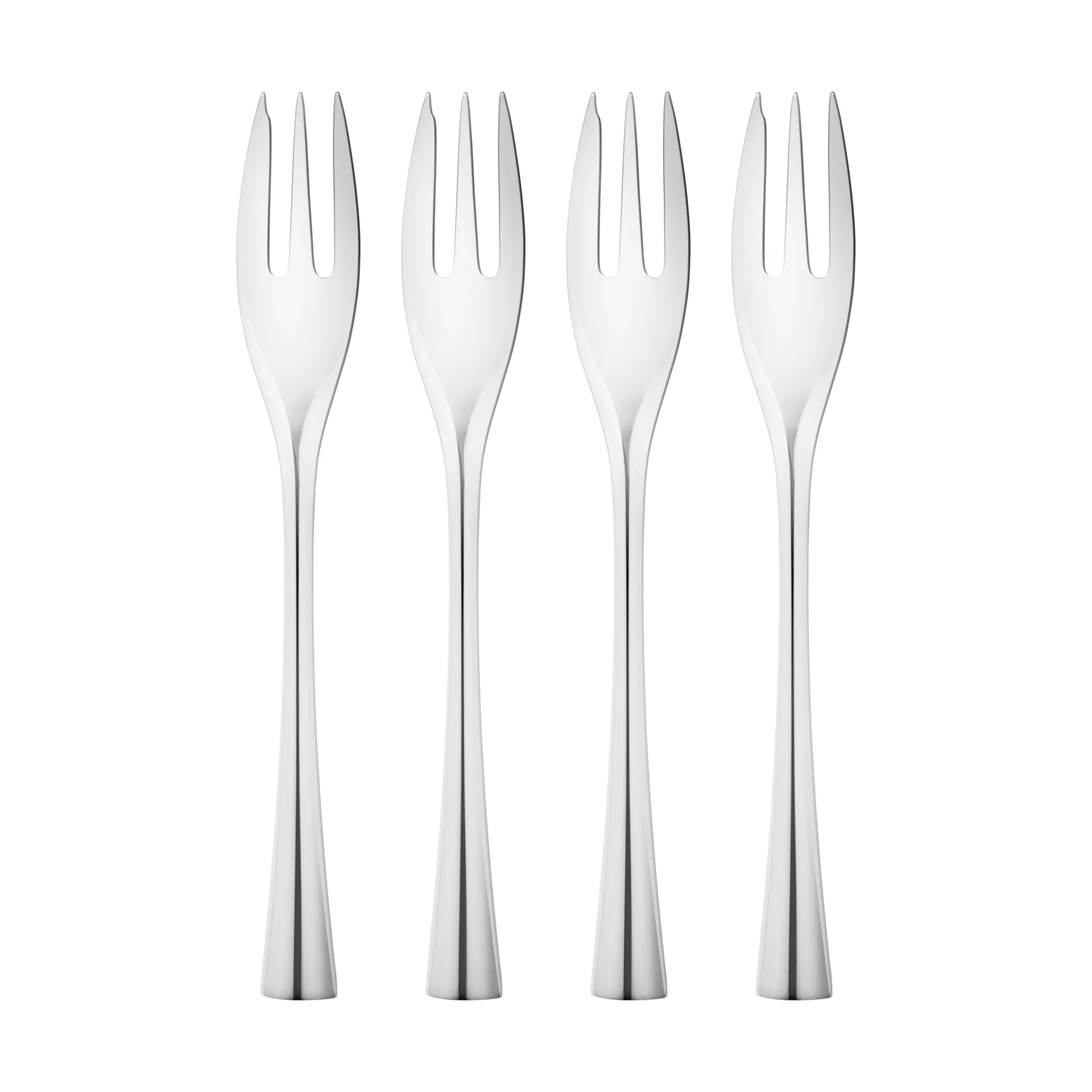 Garfo para bolo Cobra 4-unidades, Aço inoxidável Georg Jensen