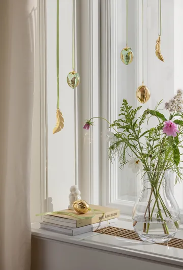 Georg Jensen pingente de pena de Páscoa 2024 - Banho de Ouro 18 K - Georg Jensen