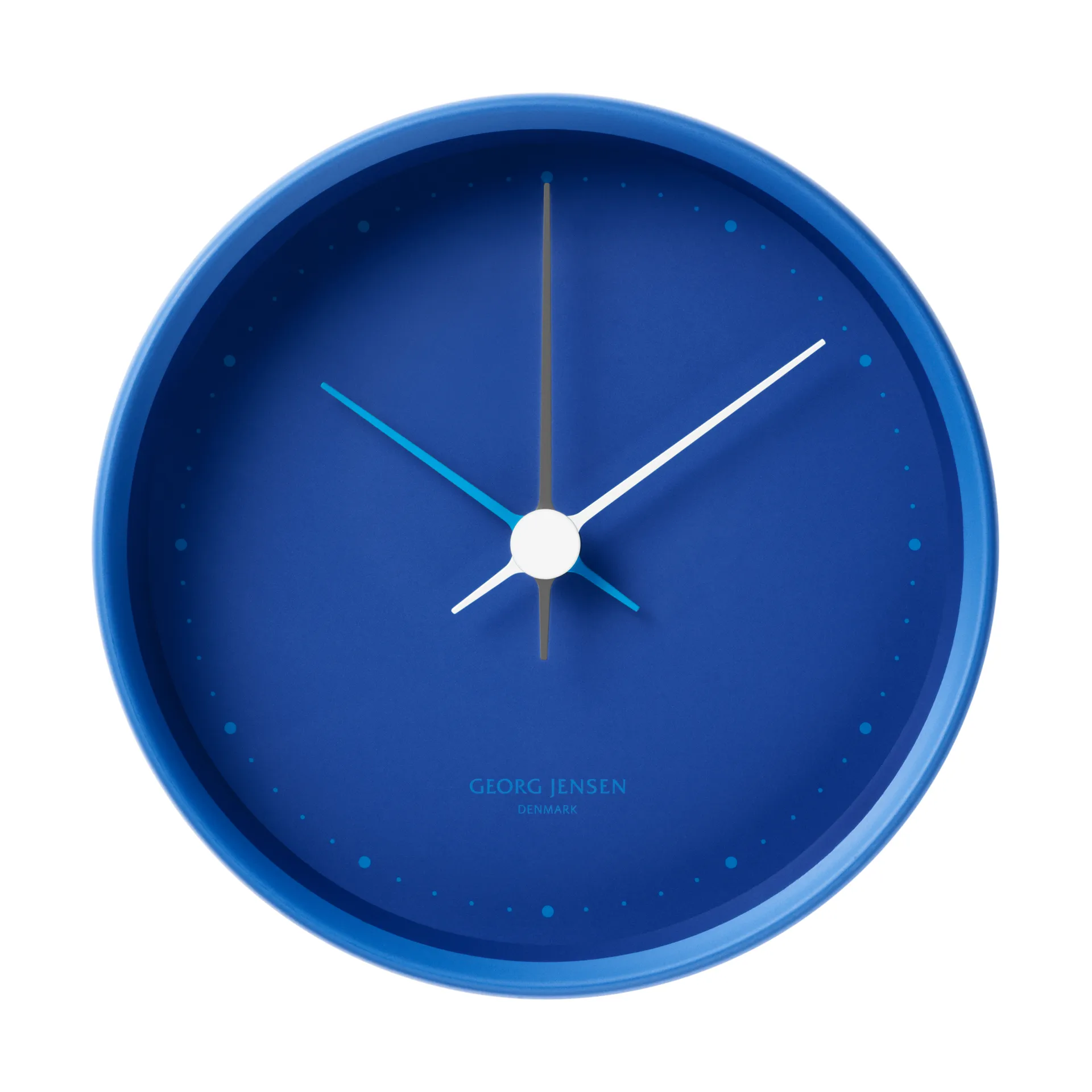 Koppel relógio de parede Ø10 cm, Azul icônico Georg Jensen