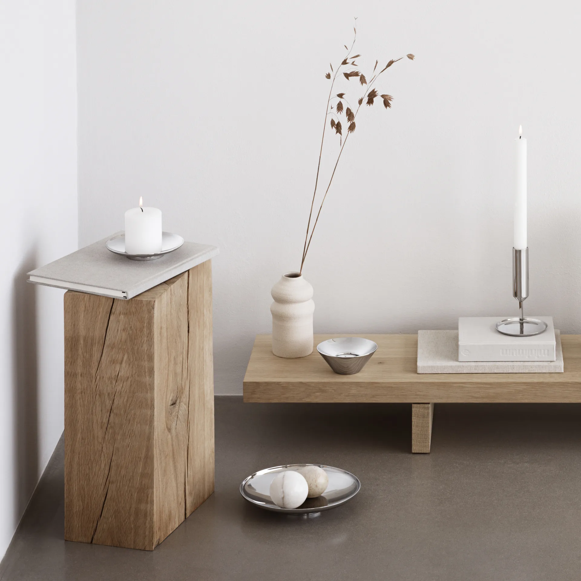 Lanterna Tunes Ø10,2 cm, aço inoxidável Georg Jensen