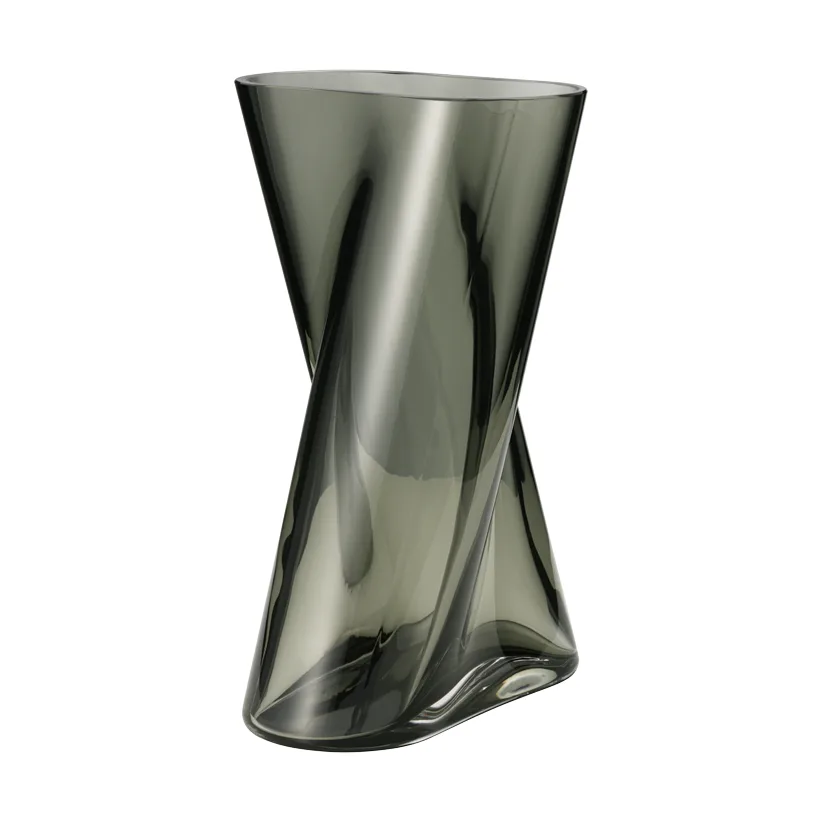 Lituus vaso de vidro, Cinzento, médio Georg Jensen