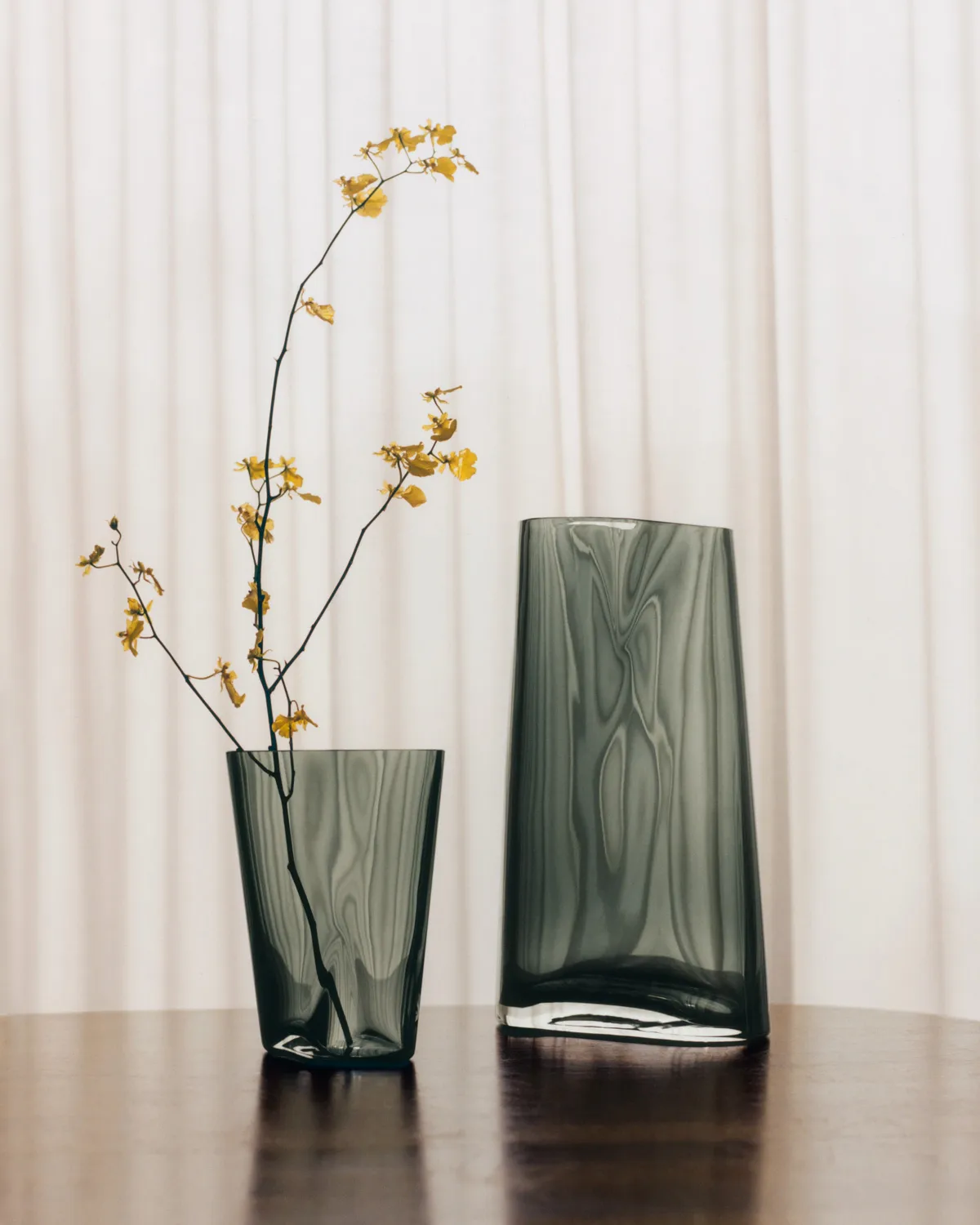 Lituus vaso de vidro, Cinzento, médio Georg Jensen