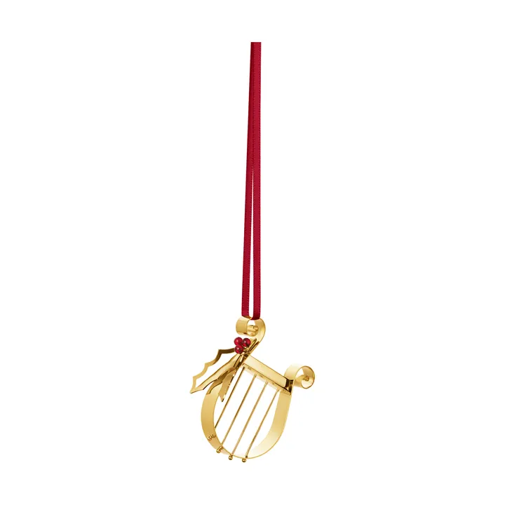 ornamento de Natal de 2026 - Harpa, dourado - Georg Jensen
