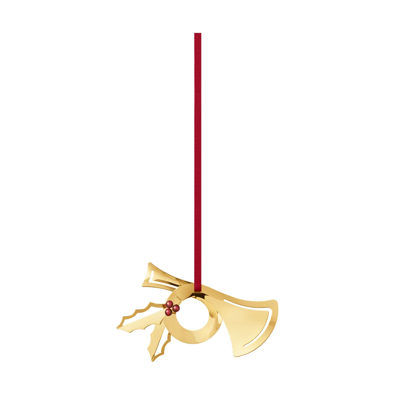 ornamento de Natal de 2026, Horn, dourado Georg Jensen