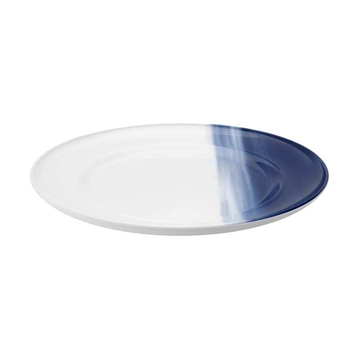 Prato de jantar Koppel decorativo Ø27 cm - Branco-azul - Georg Jensen