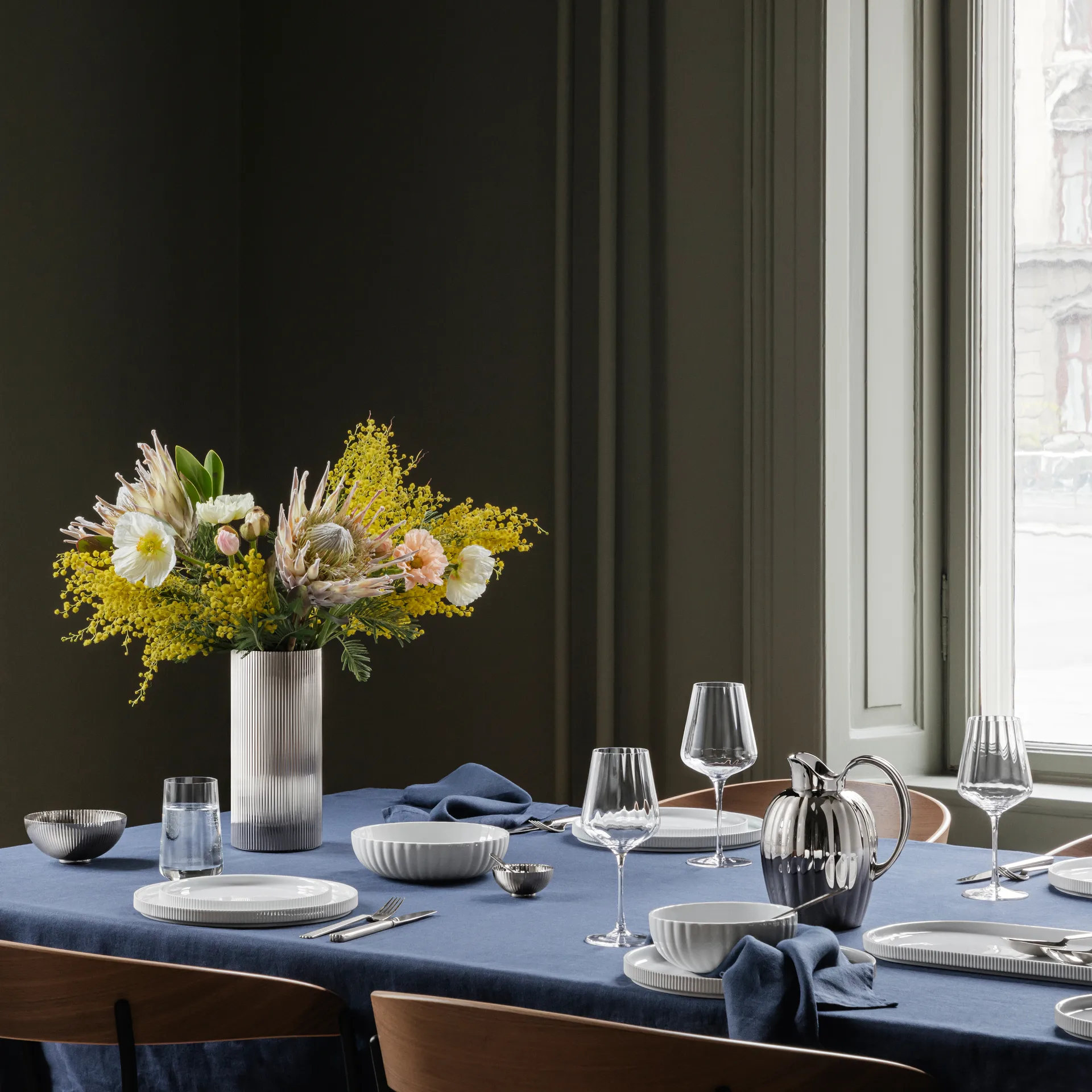 Prato pequeno Bernadotte Ø20 cm, Porcelana Georg Jensen