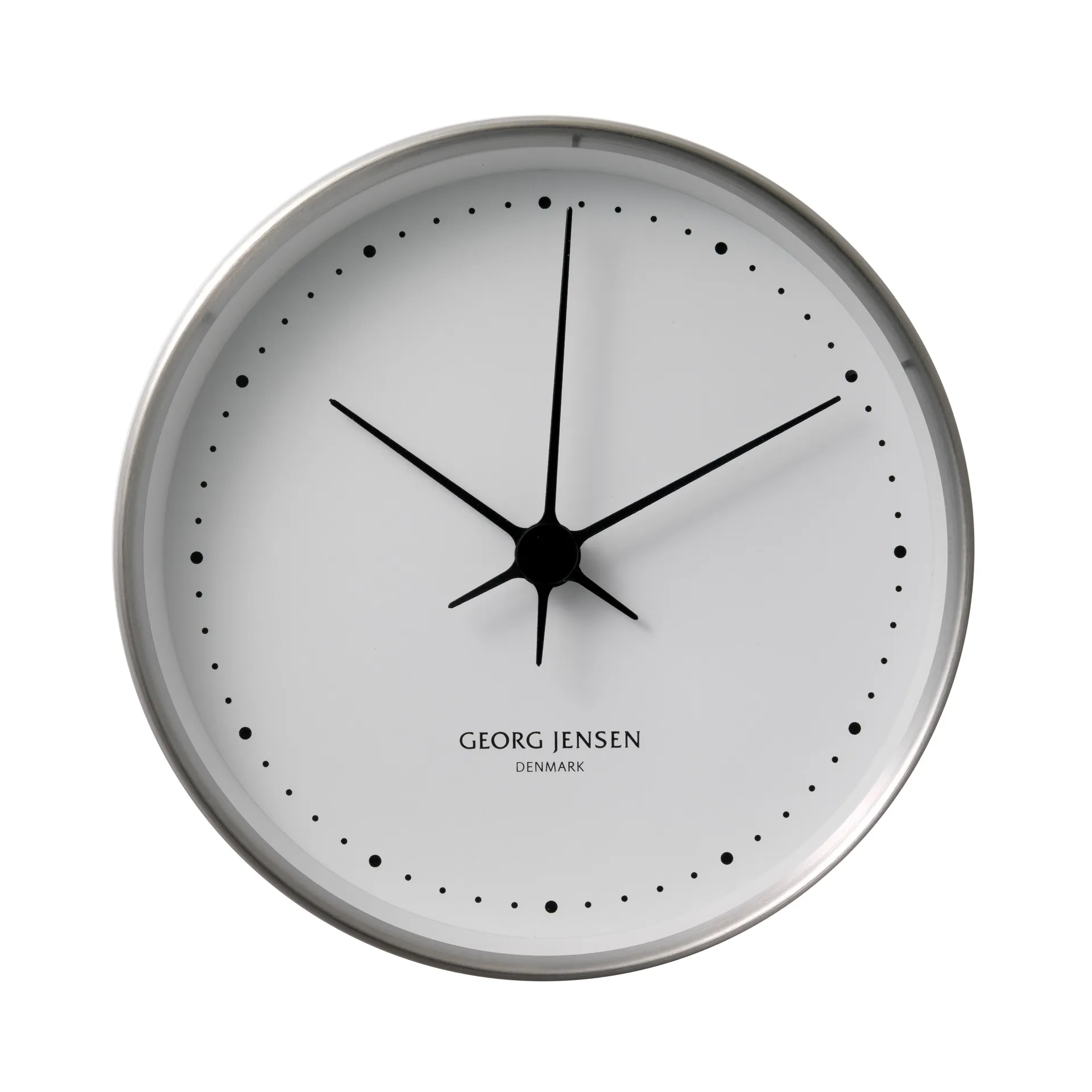 Relógio de parede branco-aço inoxidável Koppel, Ø22 cm Georg Jensen