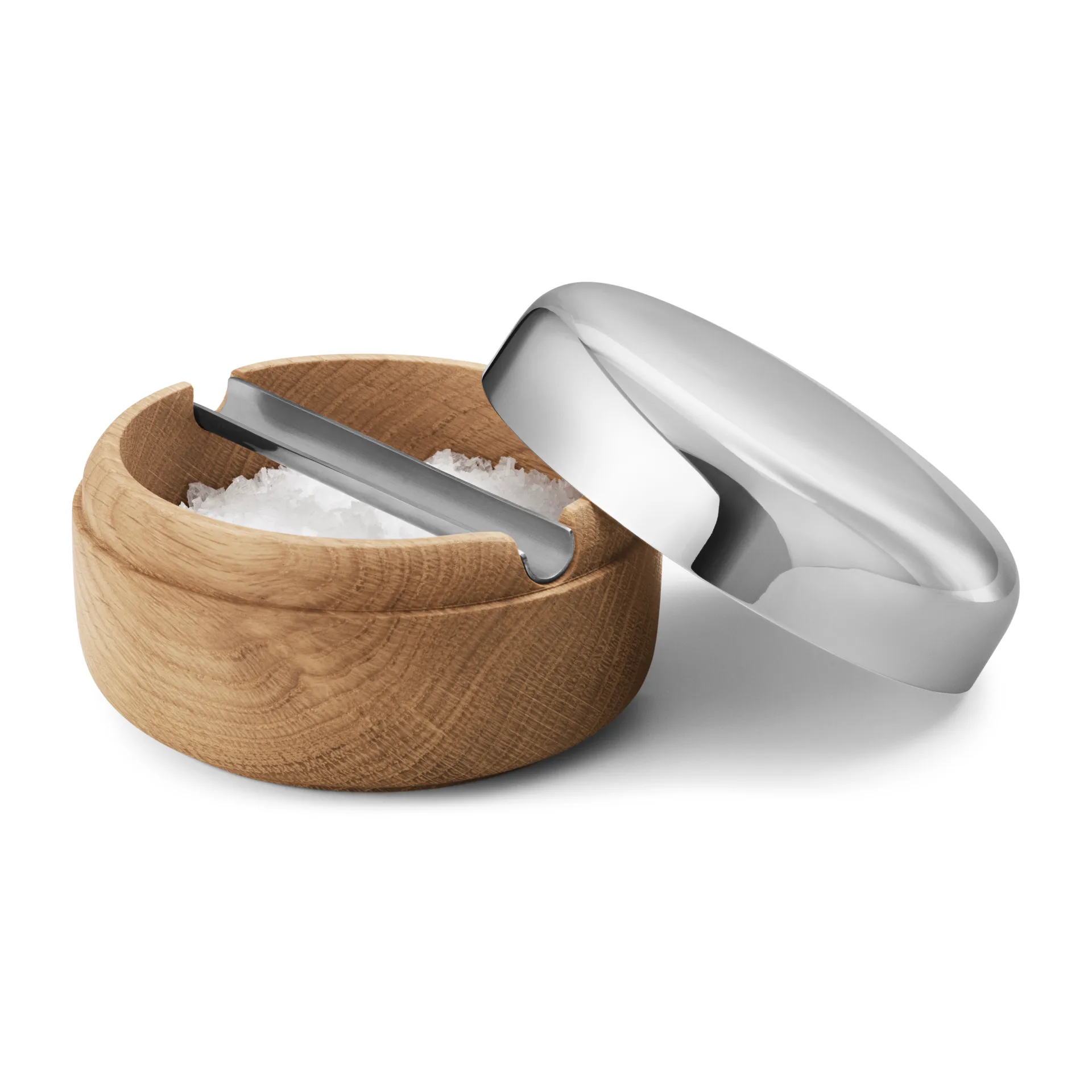 Saleiro Alfredo Ø8,5 cm, Carvalho - aço inoxidável Georg Jensen